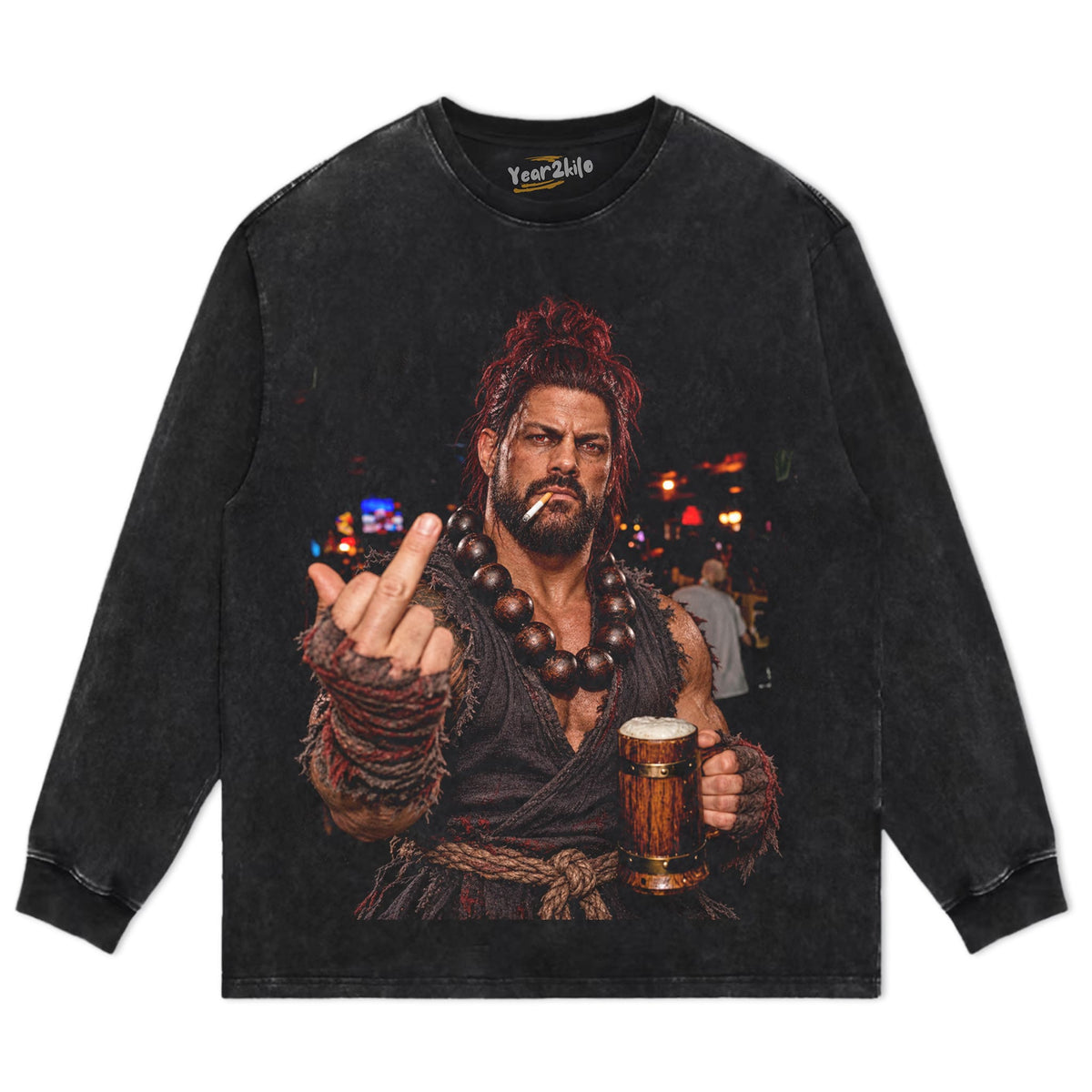 ROMAN REIGNS - STREET FIGHTER TANK TOP & TEE & LONG SLEEVE & LAYERED LS & HOODIE