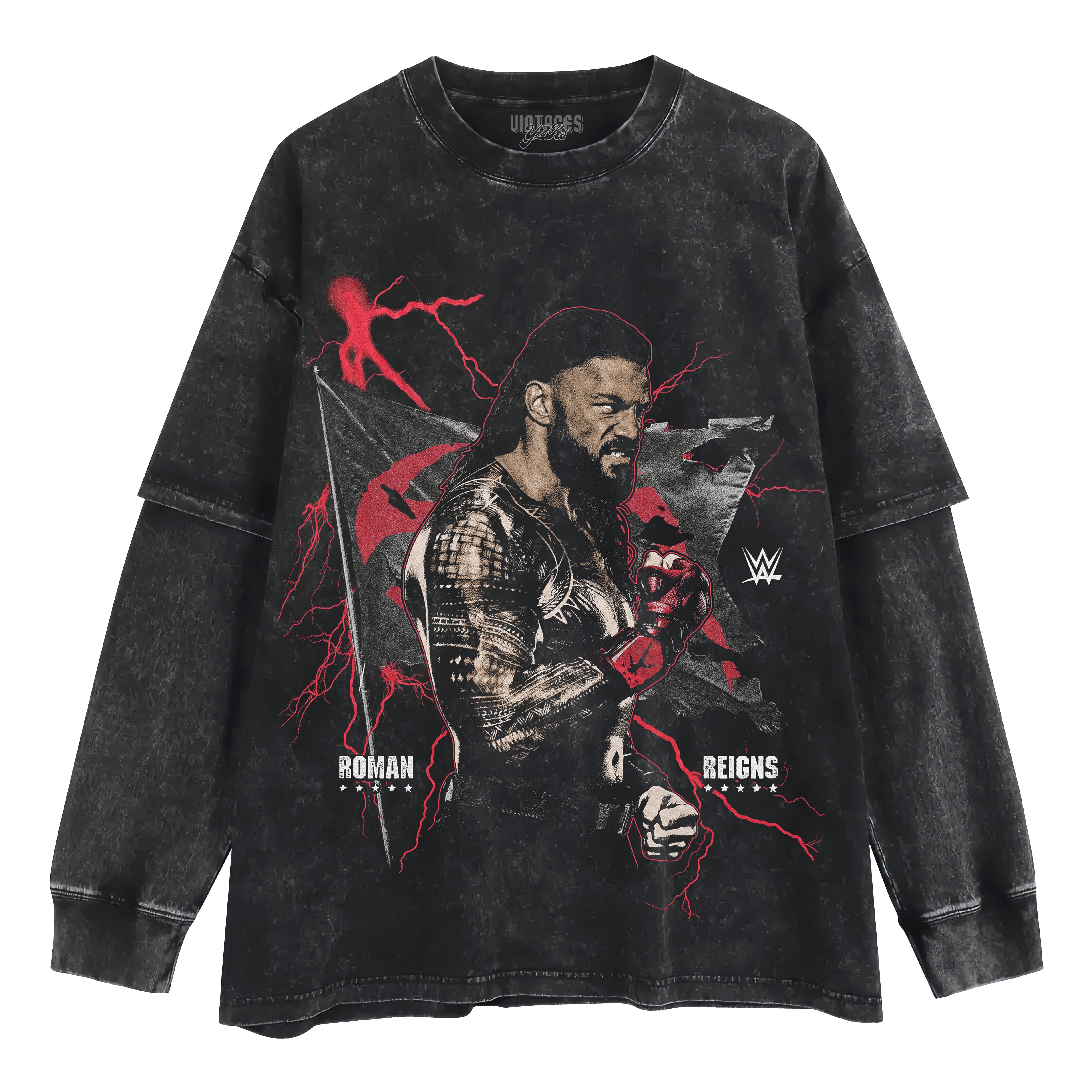 ROMAN REIGNS - WRESTLEMANIA 42 LAYERED LONG SLEEVE