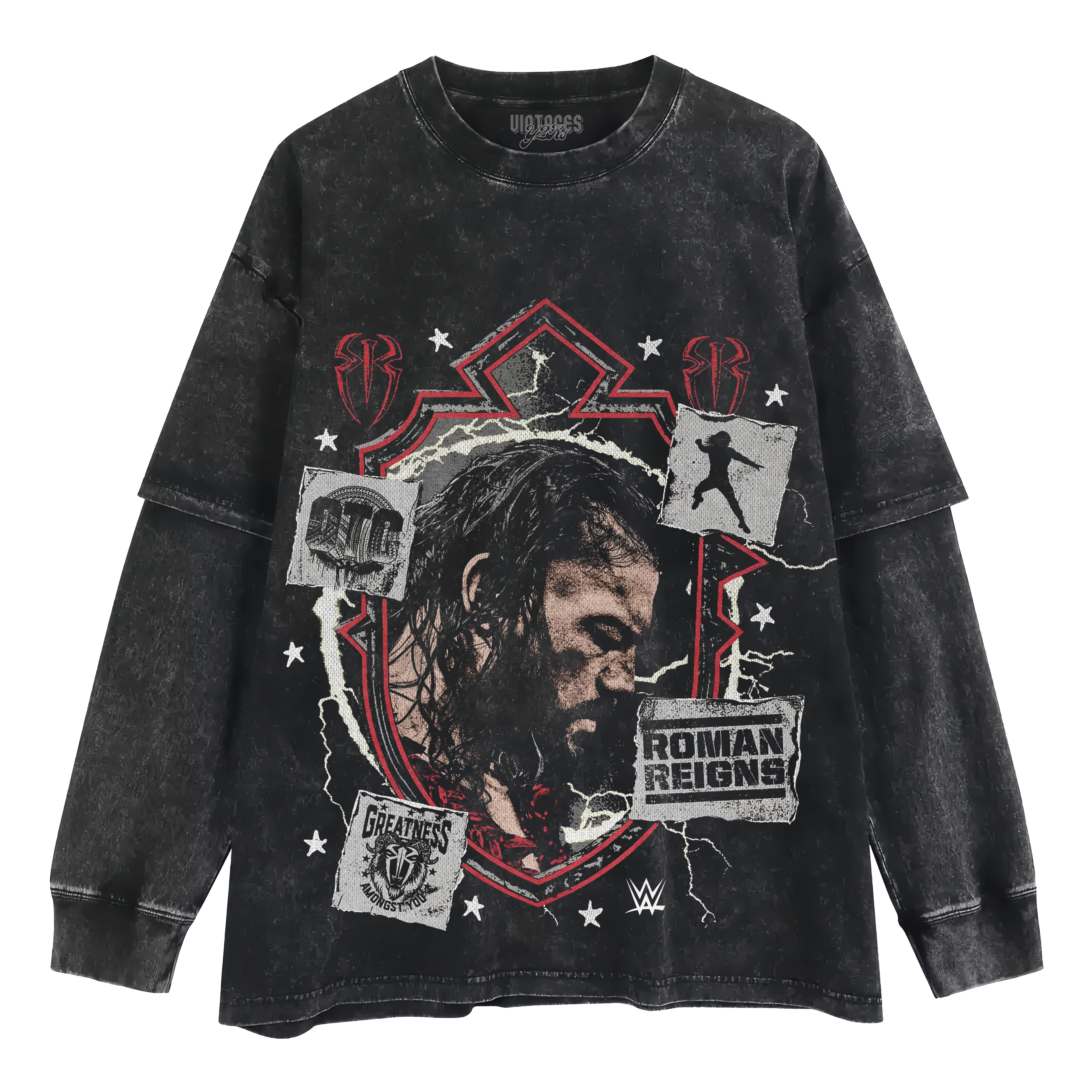 ROMAN REIGNS WRESTLEMANIA XLI V2 LAYERED LONG SLEEVE