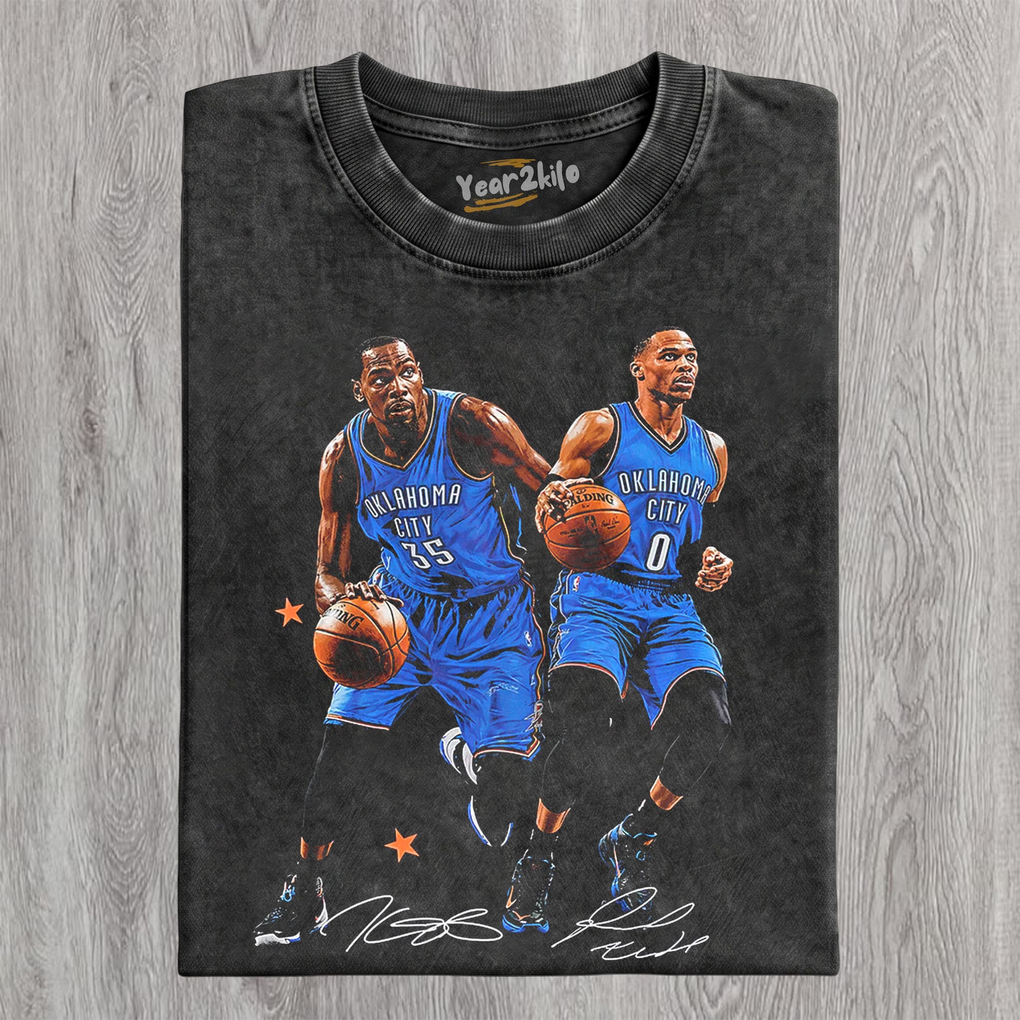 RUSSELL WESTBROOK & KEVIN DURANT TANK TOP & TEE & LONG SLEEVE & LAYERED LS & HOODIE