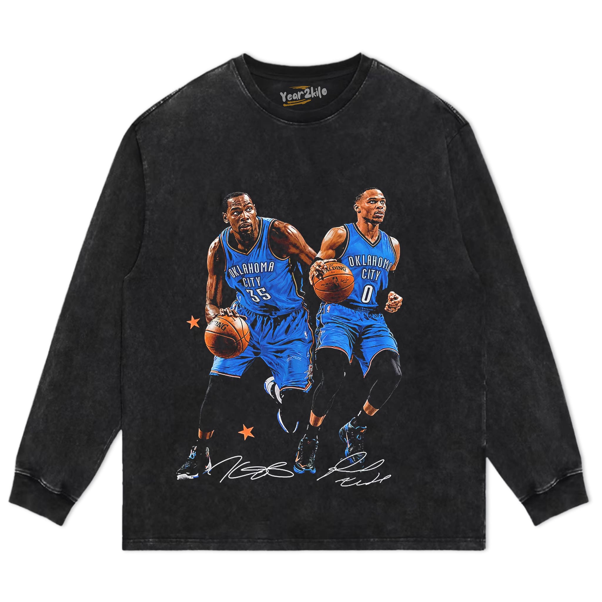 RUSSELL WESTBROOK & KEVIN DURANT TANK TOP & TEE & LONG SLEEVE & LAYERED LS & HOODIE