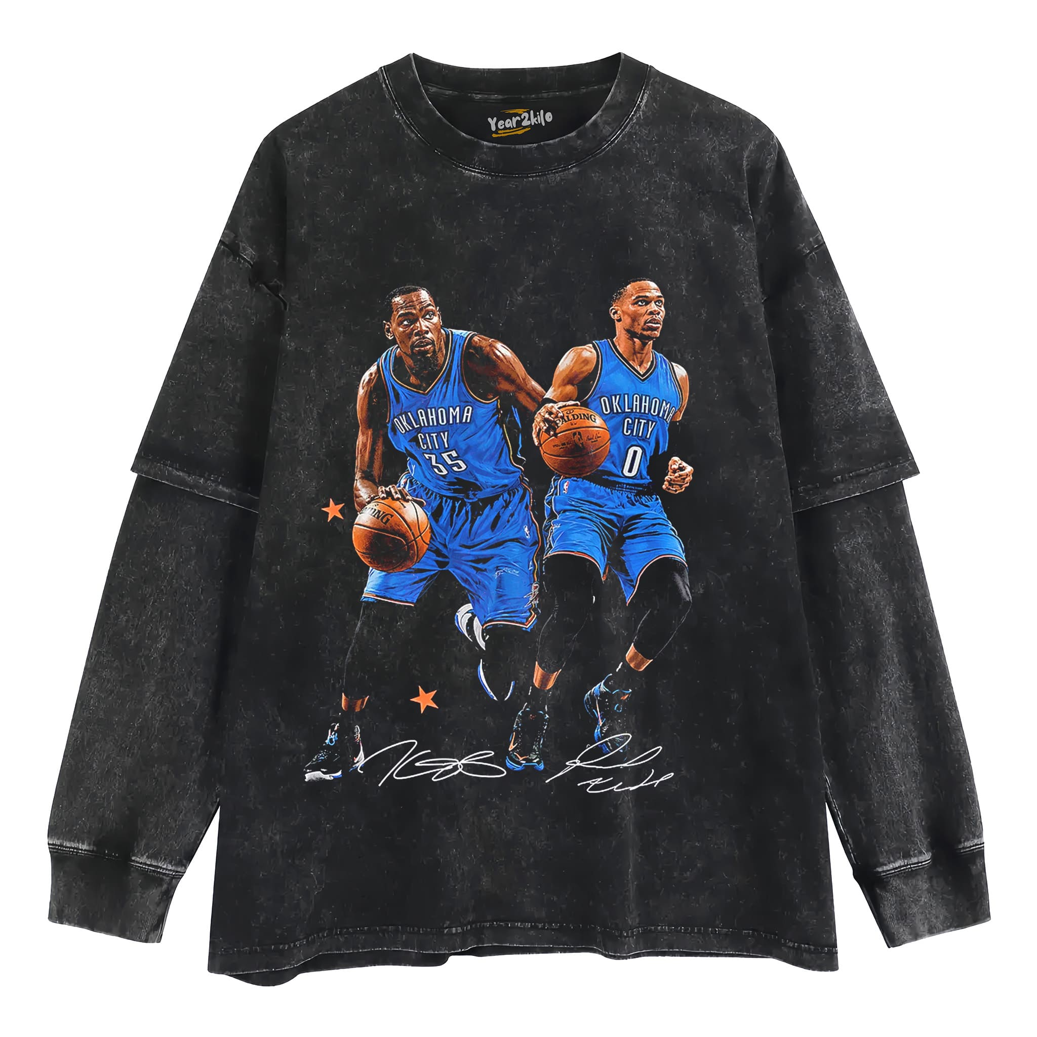 RUSSELL WESTBROOK & KEVIN DURANT TANK TOP & TEE & LONG SLEEVE & LAYERED LS & HOODIE