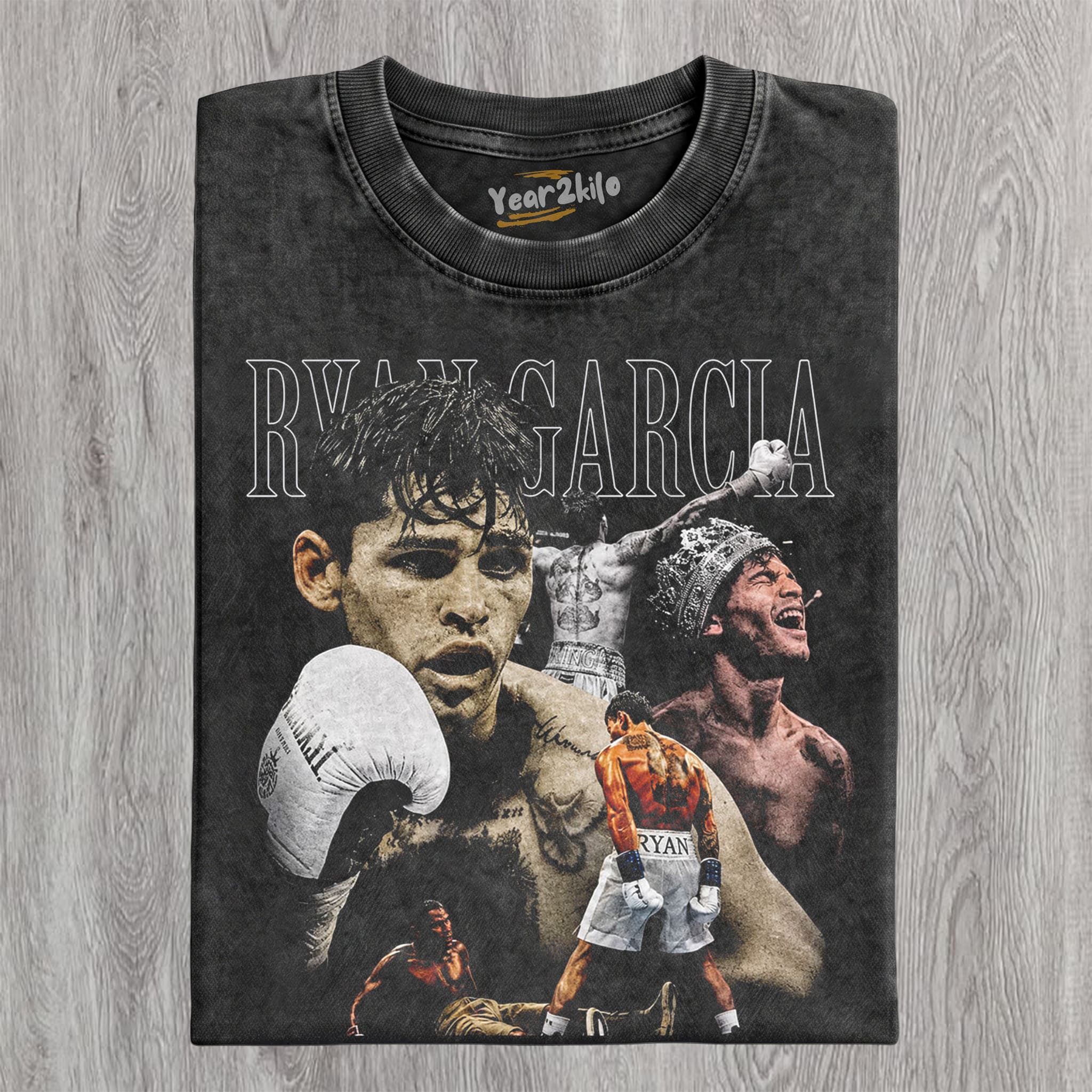 RYAN GARCIA VINTAGE BOXING V2 TANK TOP & TEE & LONG SLEEVE & LAYERED LS & HOODIE