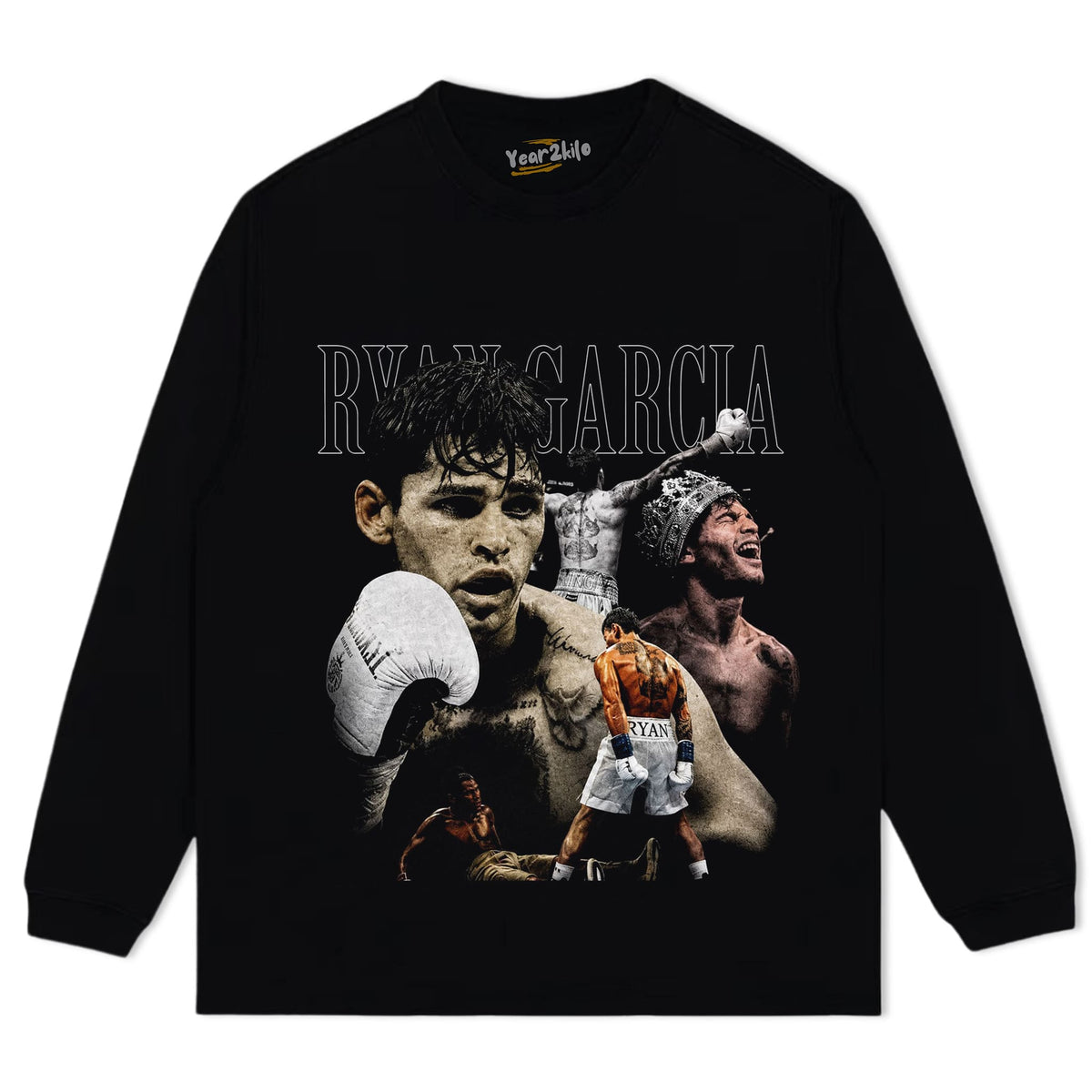 RYAN GARCIA VINTAGE BOXING V2 TANK TOP & TEE & LONG SLEEVE & LAYERED LS & HOODIE