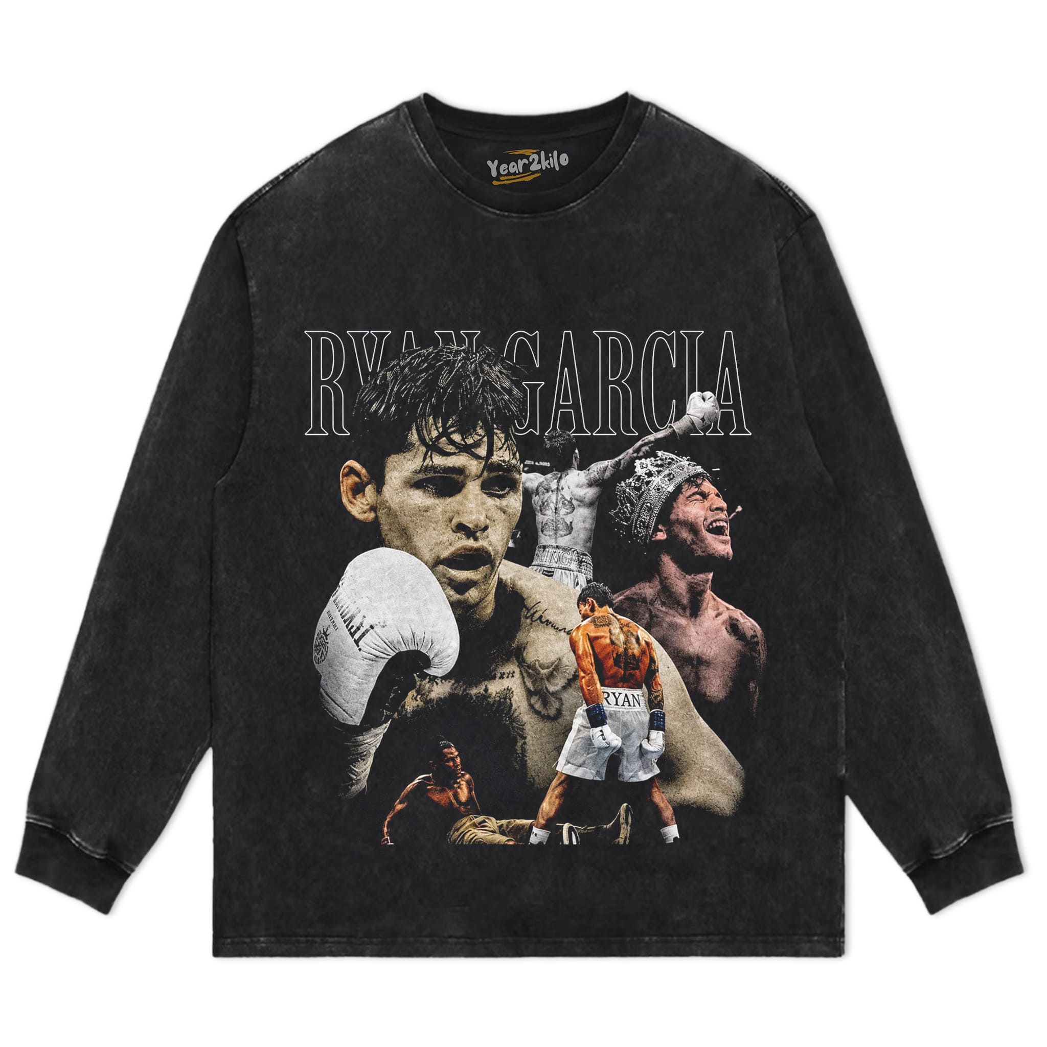RYAN GARCIA VINTAGE BOXING V2 TANK TOP & TEE & LONG SLEEVE & LAYERED LS & HOODIE