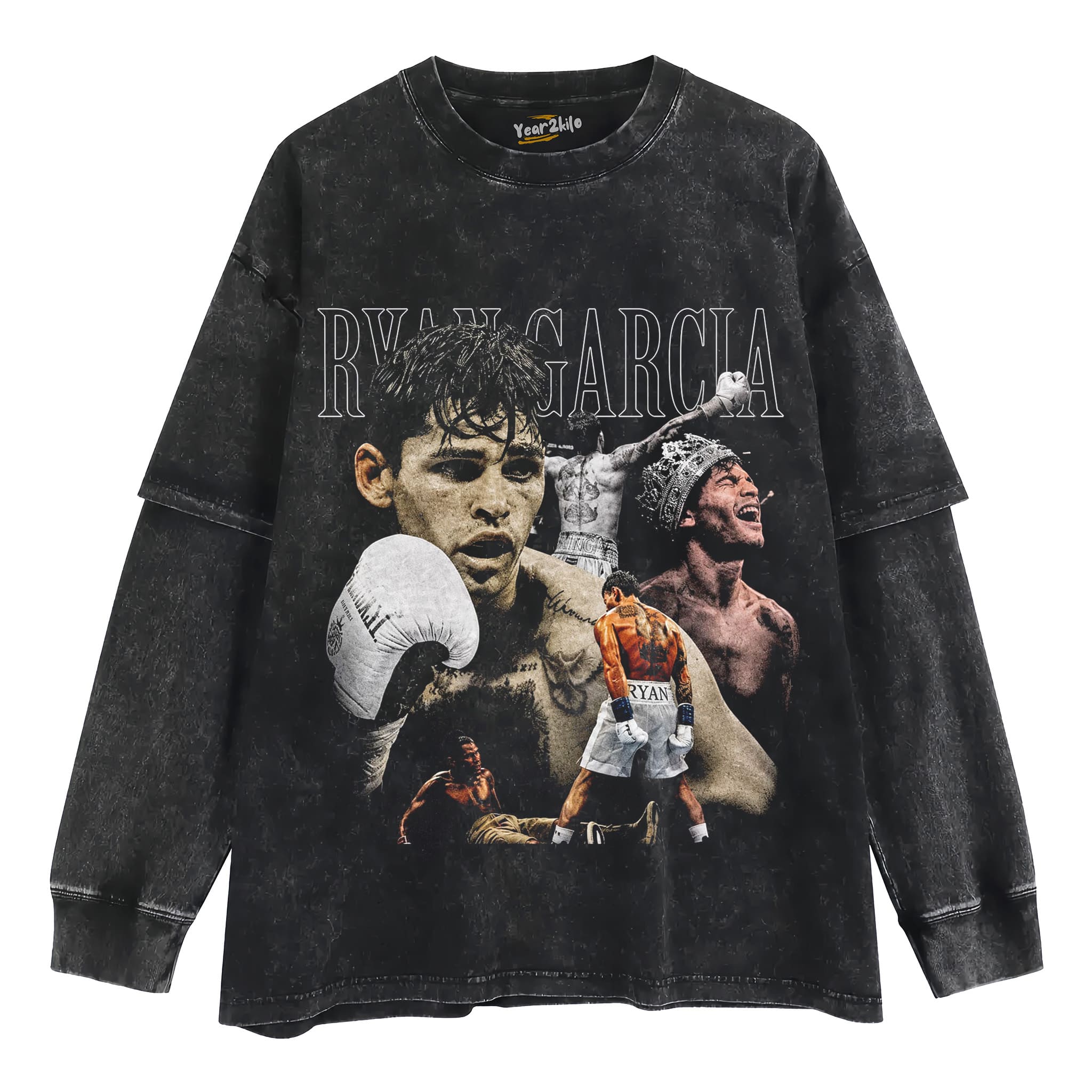 RYAN GARCIA VINTAGE BOXING V2 TANK TOP & TEE & LONG SLEEVE & LAYERED LS & HOODIE
