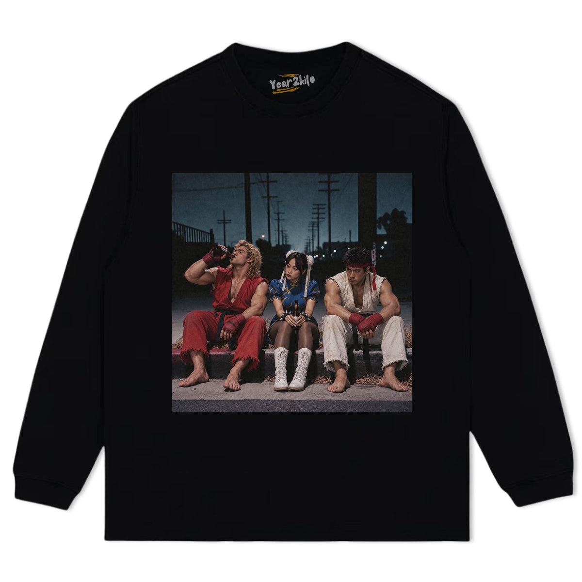 RYU& KEN & CHUN-LI V4 TANK TOP & TEE & LONG SLEEVE & LAYERED LS & HOODIE