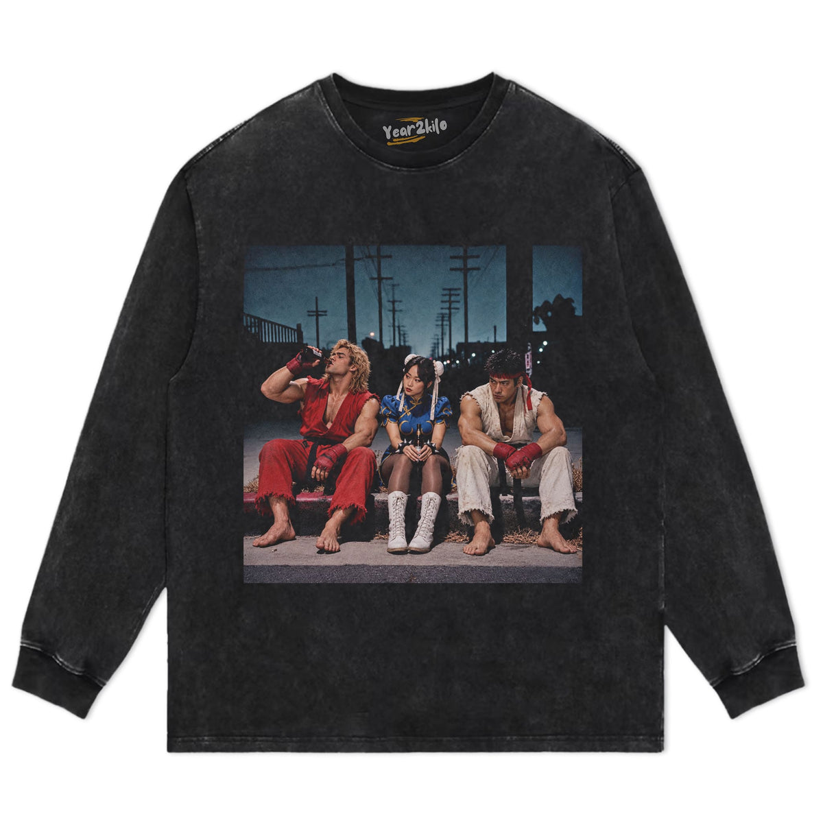 RYU& KEN & CHUN-LI V4 TANK TOP & TEE & LONG SLEEVE & LAYERED LS & HOODIE