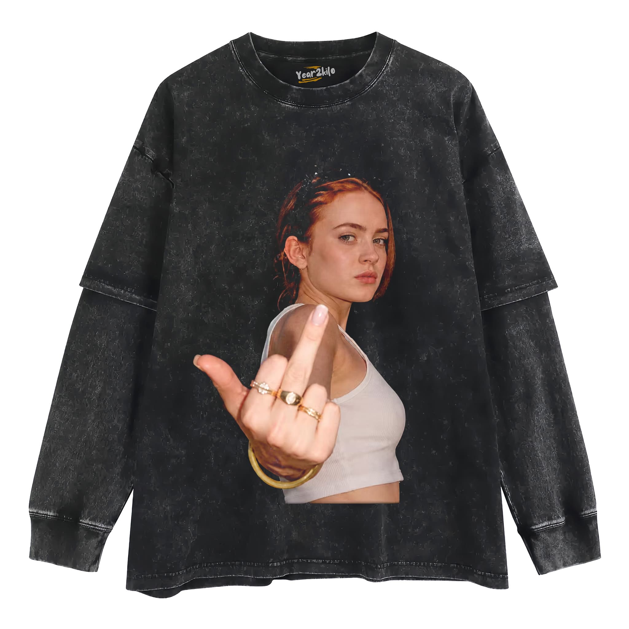 SADIE SINK TANK TOP & TEE & LONG SLEEVE & LAYERED LS & HOODIE