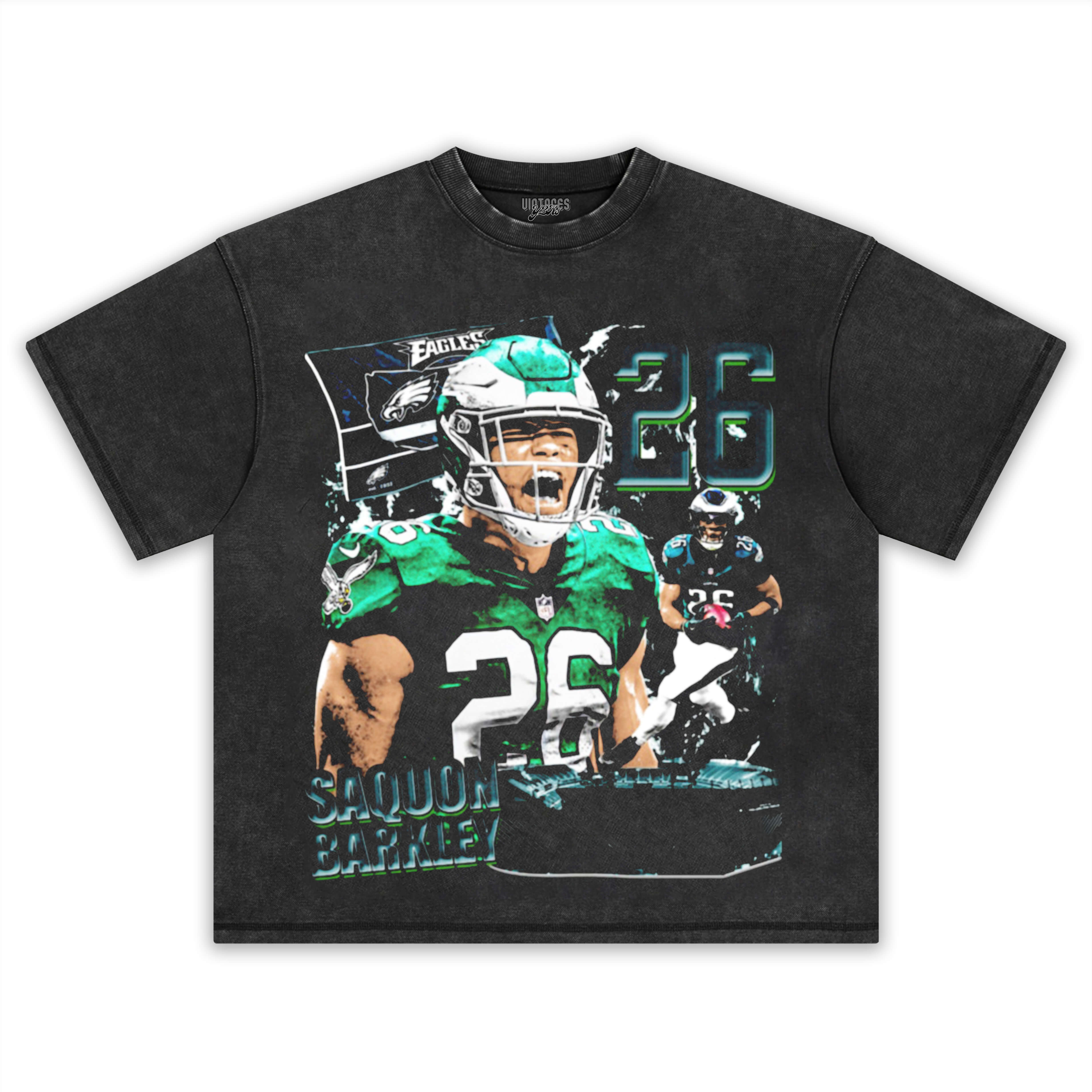 SAQUON BARKLEY VINTAGE V2 TEE & LS & HOODIE