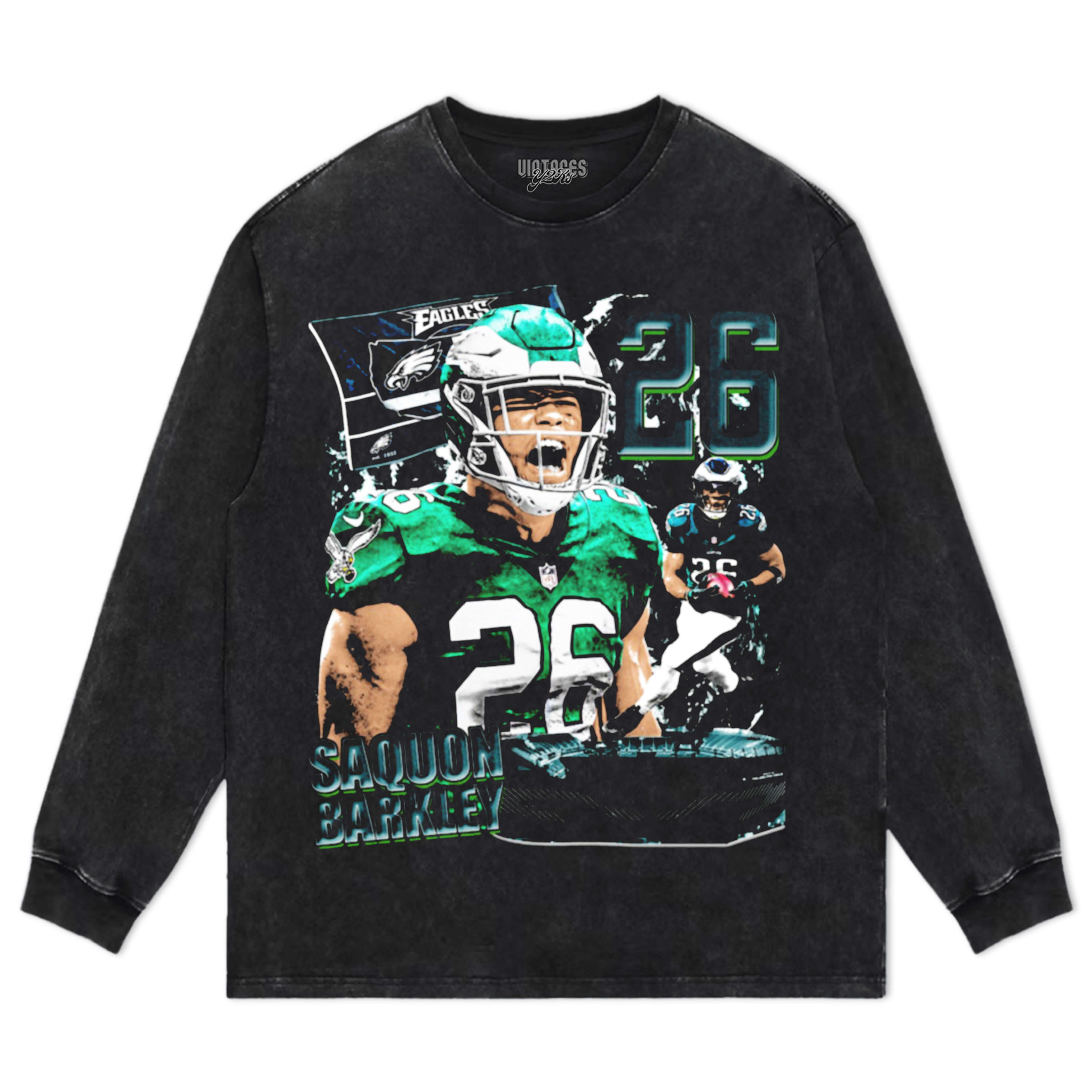 SAQUON BARKLEY VINTAGE V2 TEE & LS & HOODIE