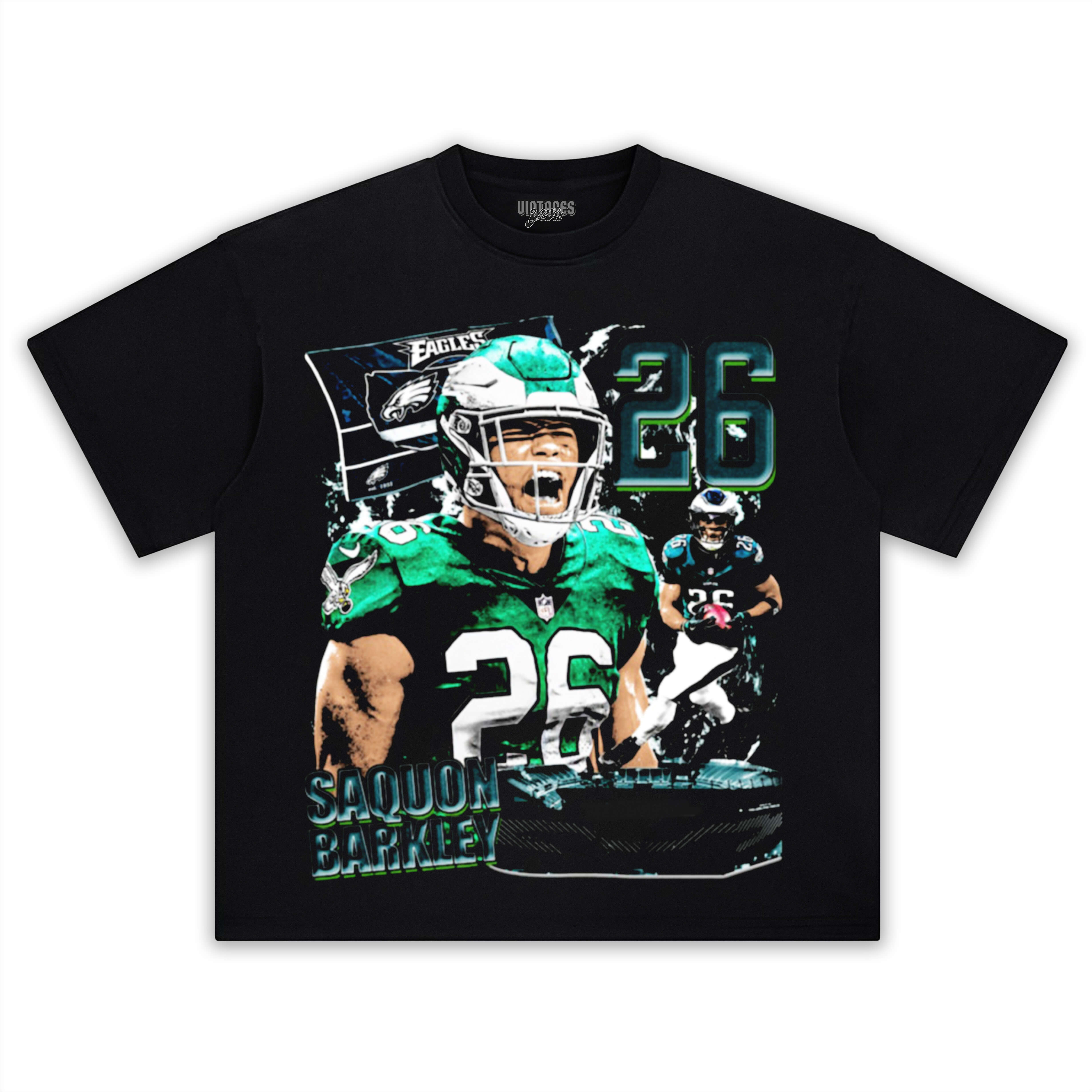 SAQUON BARKLEY VINTAGE V2 TEE & LS & HOODIE