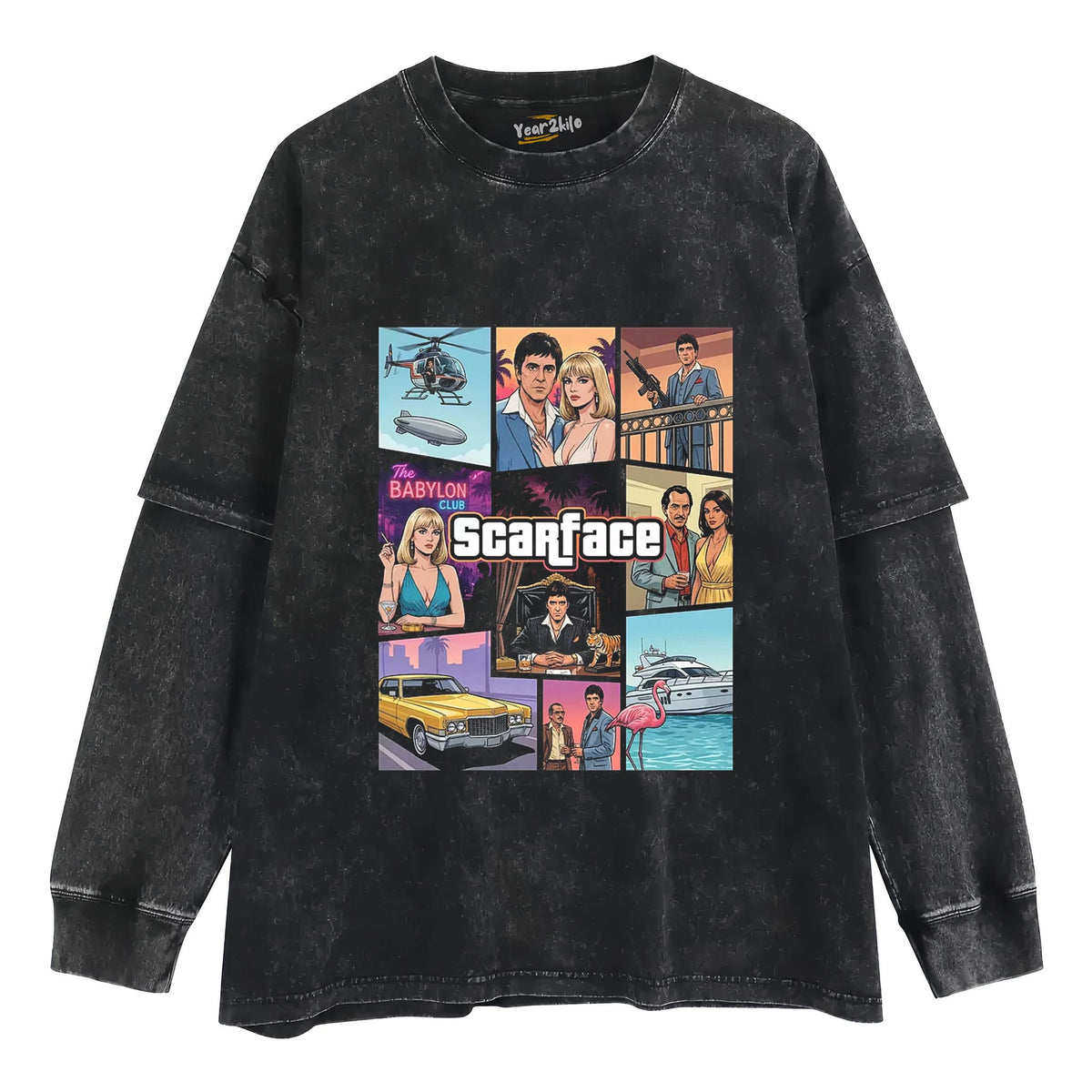 SCARFACE TANK TOP & TEE & LONG SLEEVE & LAYERED LS & HOODIE