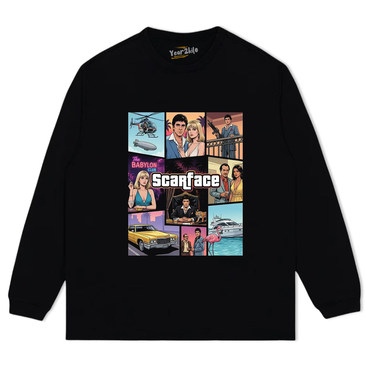SCARFACE TANK TOP & TEE & LONG SLEEVE & LAYERED LS & HOODIE