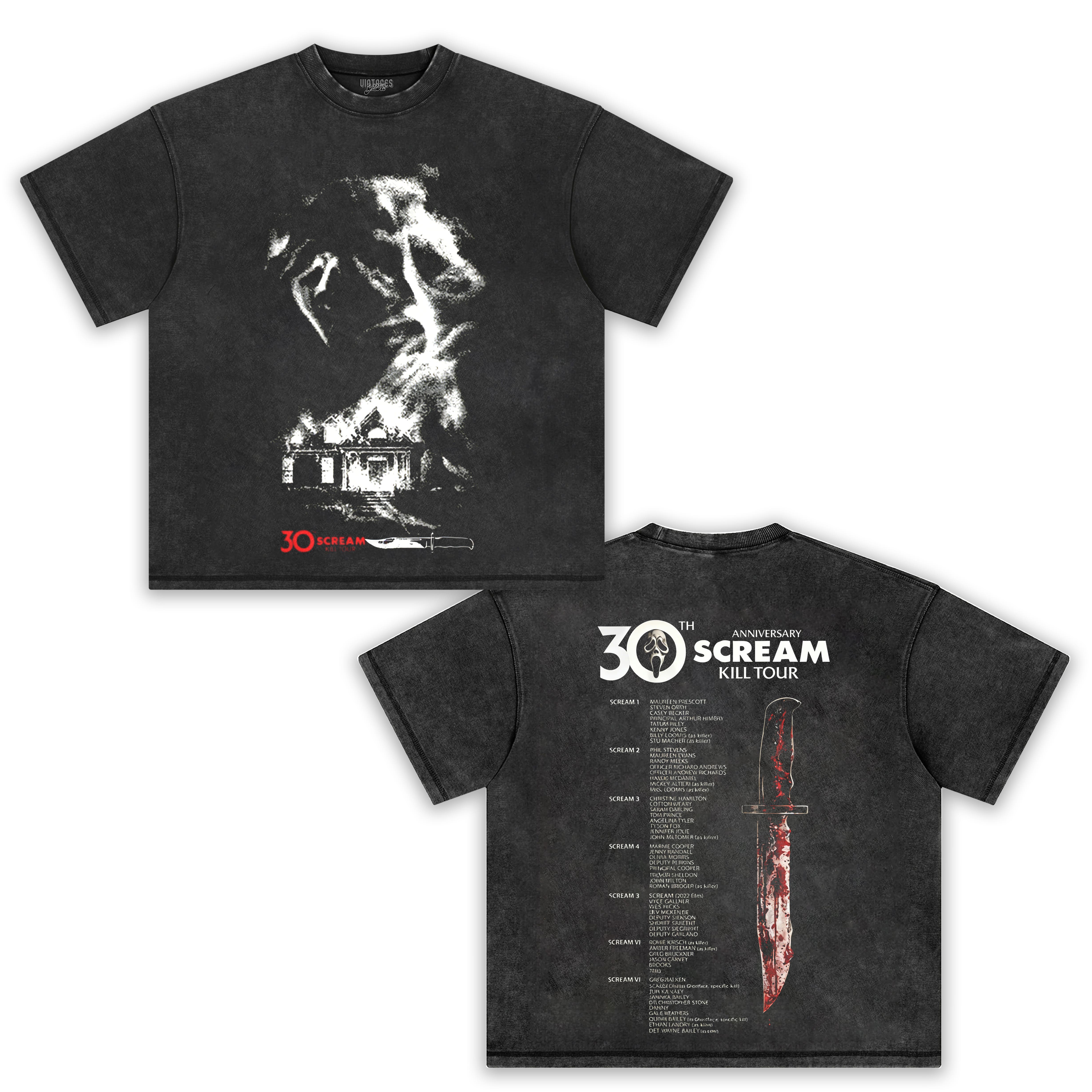 SCREAM 30TH ANNIVERSARY KILL TOUR V2 TEE