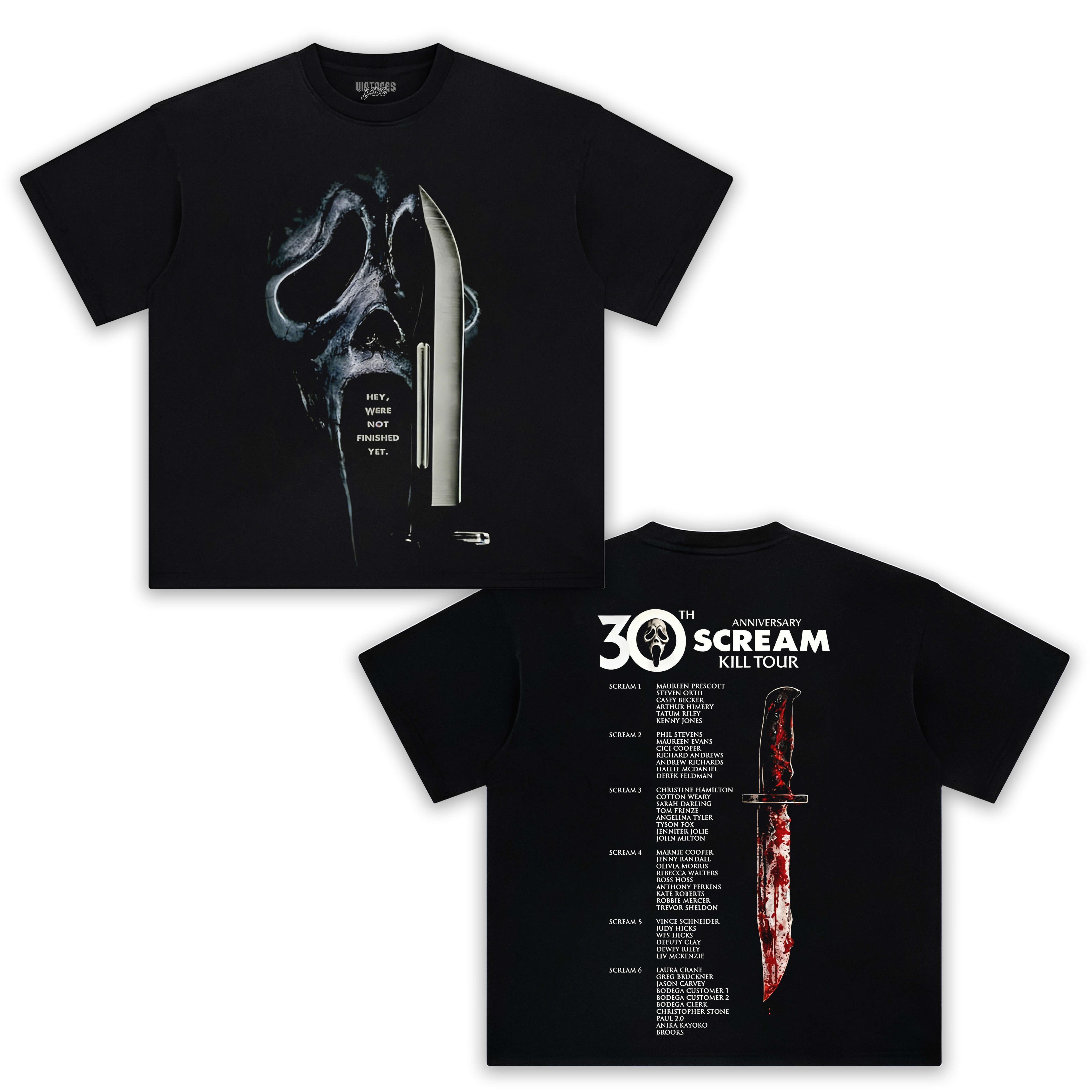 SCREAM 30TH ANNIVERSARY KILL TOUR V3 TEE