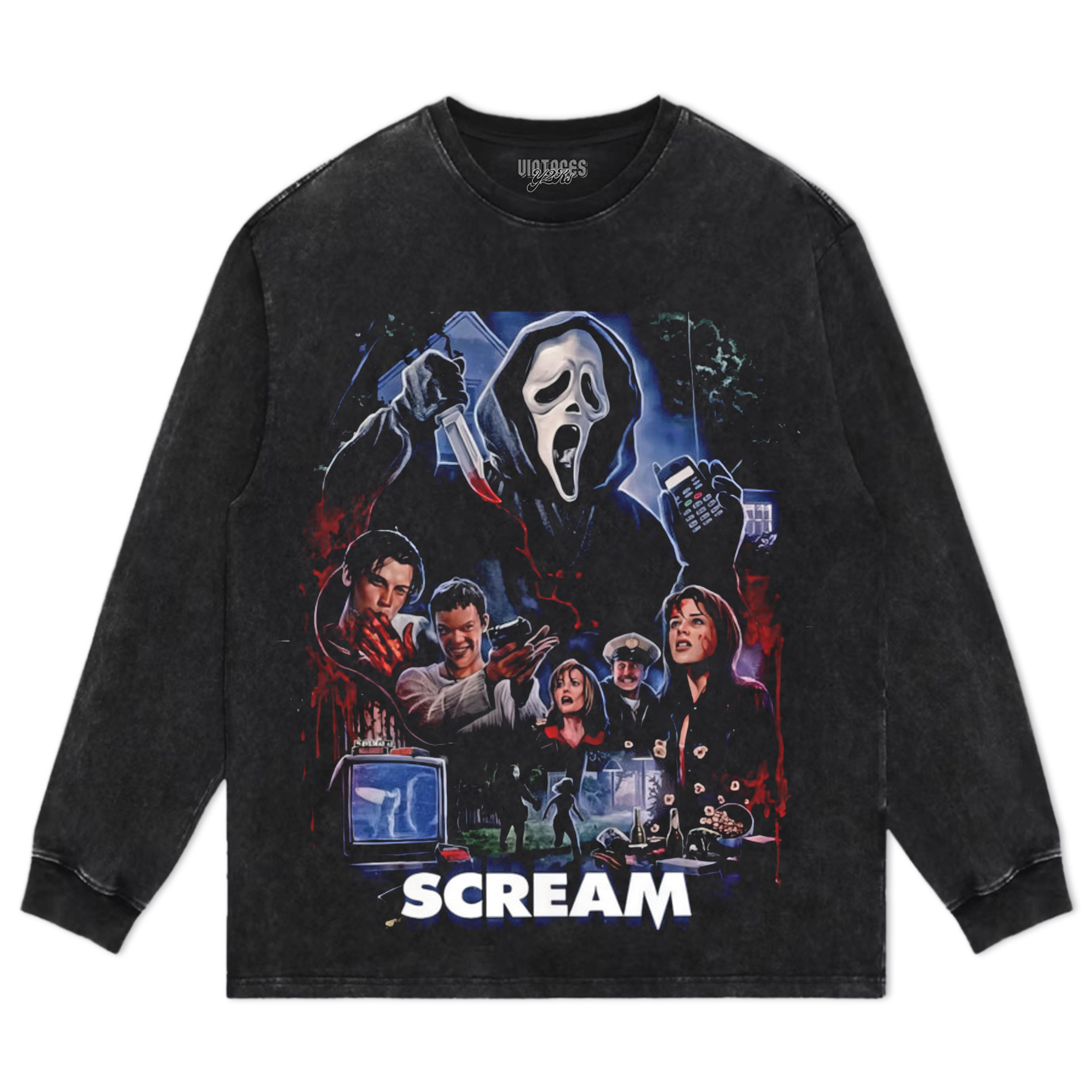 SCREAM HORROR MOVIE TEE & LS & HOODIE