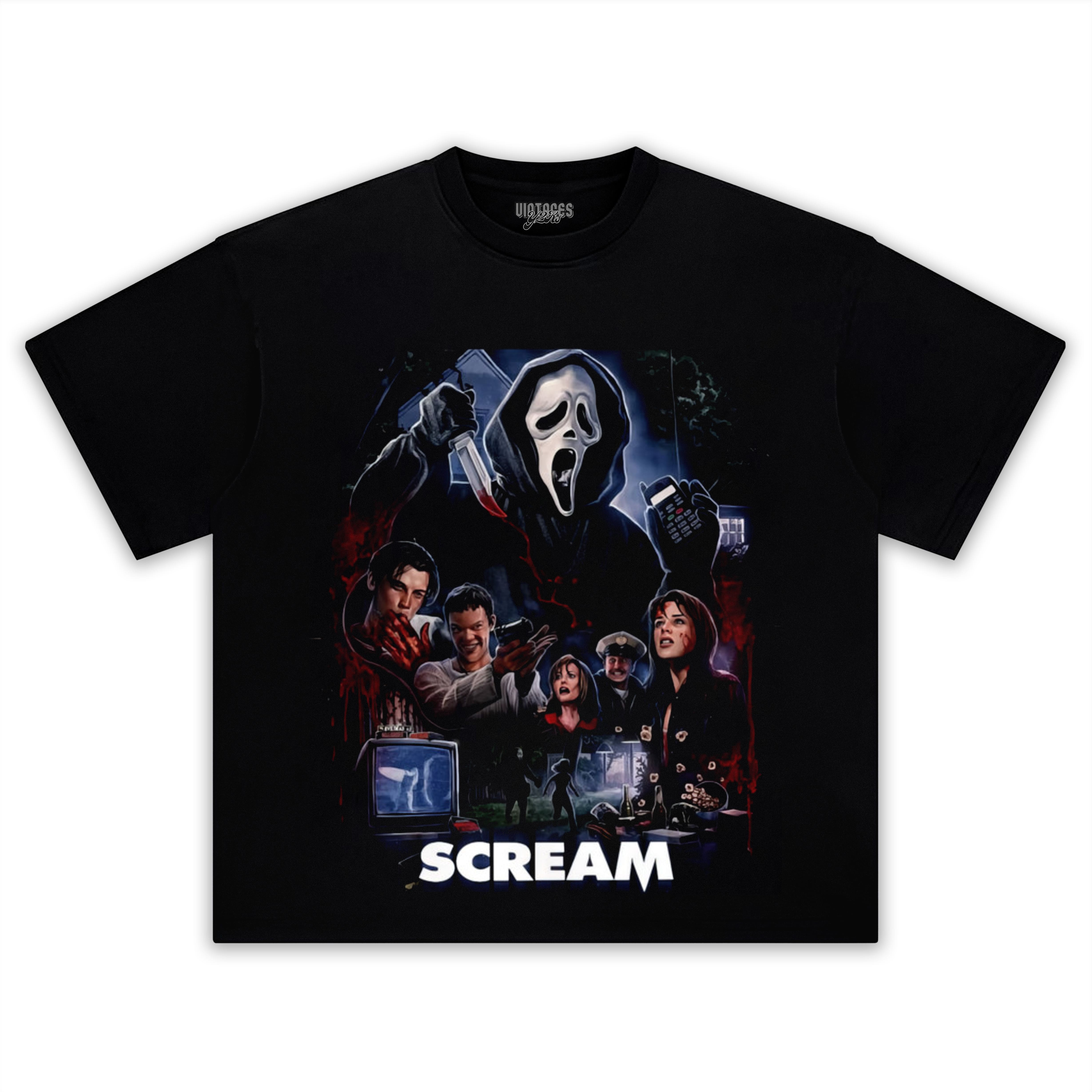 SCREAM HORROR MOVIE TEE & LS & HOODIE