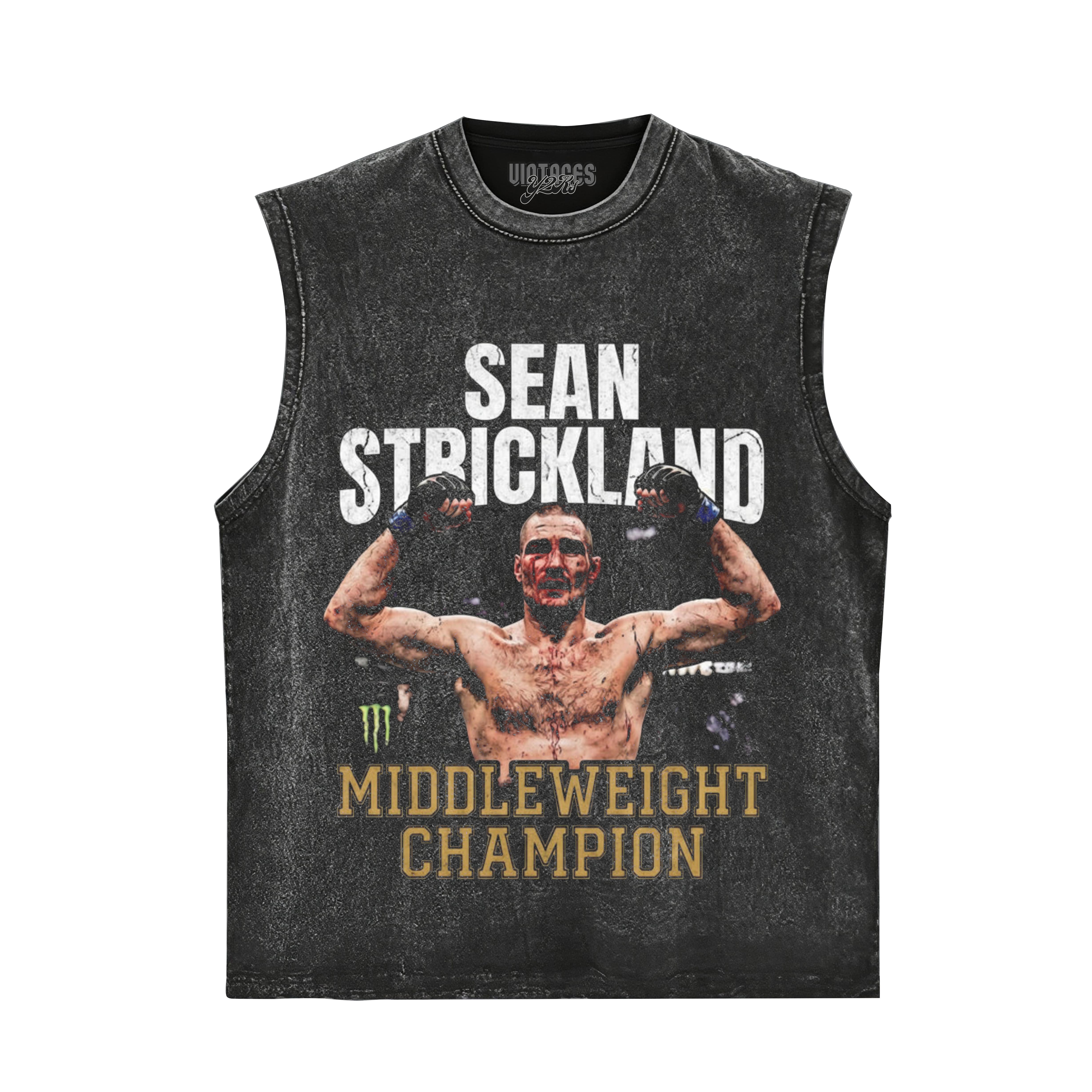 SEAN STRICKLAND MIDDLEWEIGHT CHAMPION TANK TOP & TEE & LONG SLEEVE & LAYERED LS & HOODIE