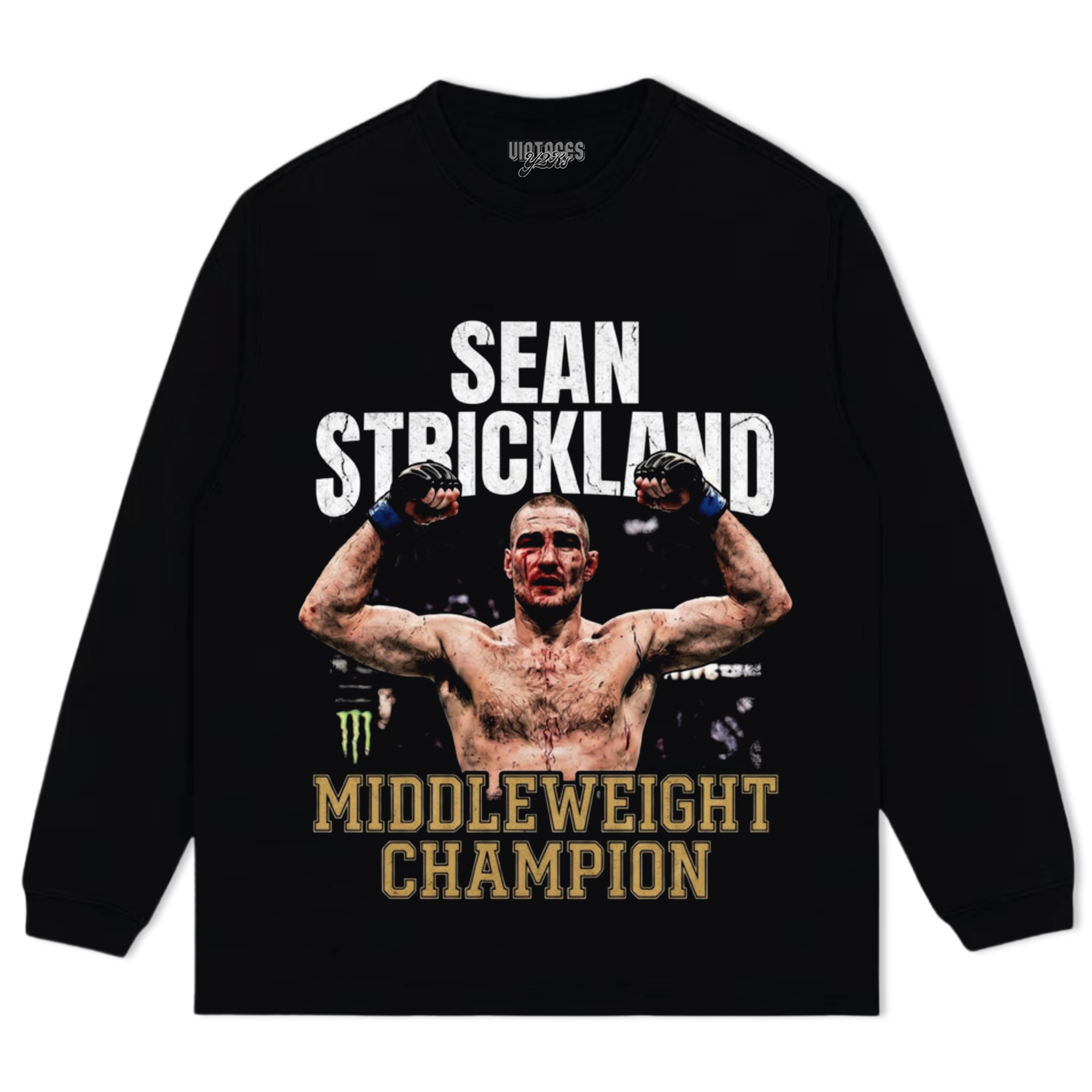 SEAN STRICKLAND MIDDLEWEIGHT CHAMPION TANK TOP & TEE & LONG SLEEVE & LAYERED LS & HOODIE