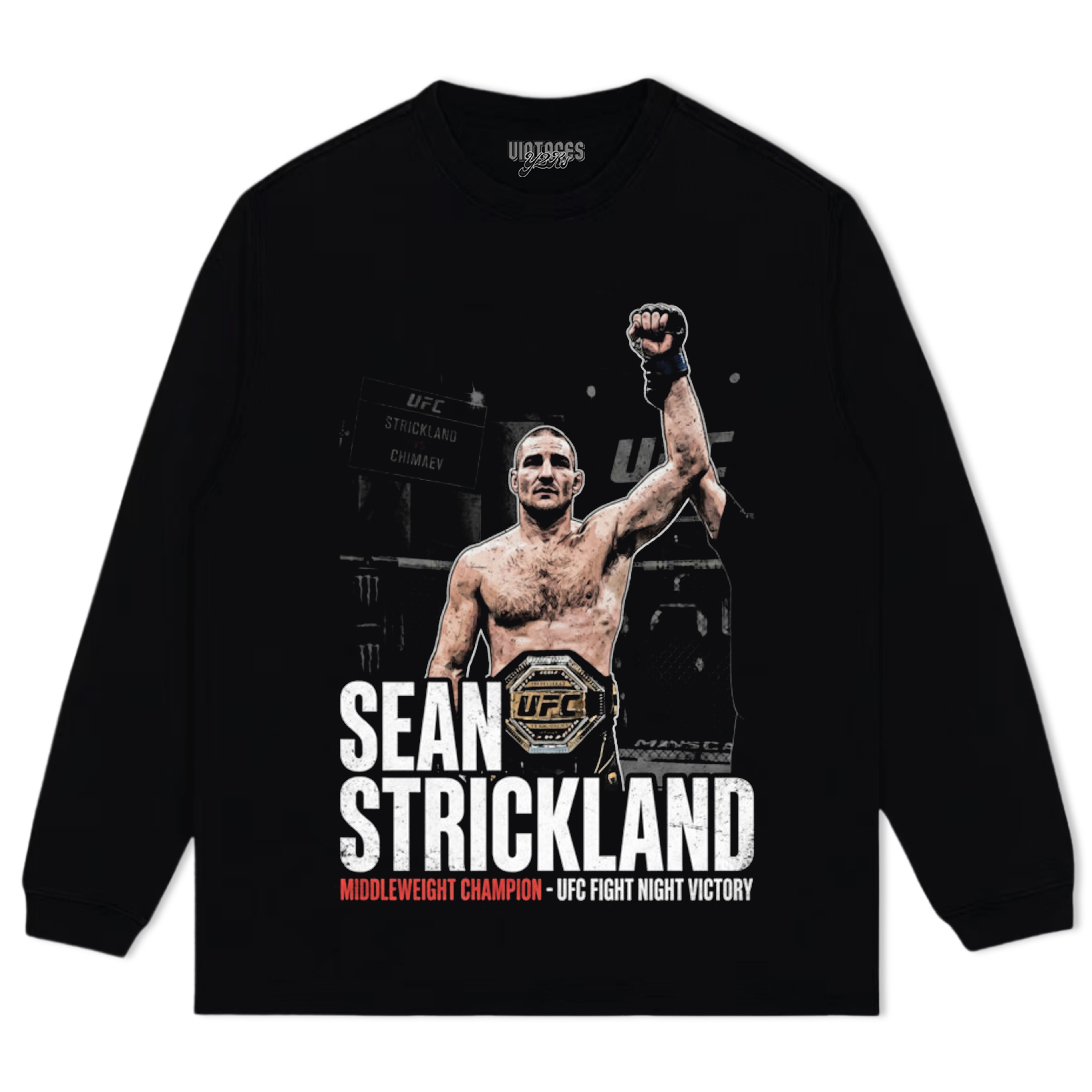 SEAN STRICKLAND VS KHAMZAT CHIMAEV TANK TOP & TEE & LONG SLEEVE & LAYERED LS & HOODIE
