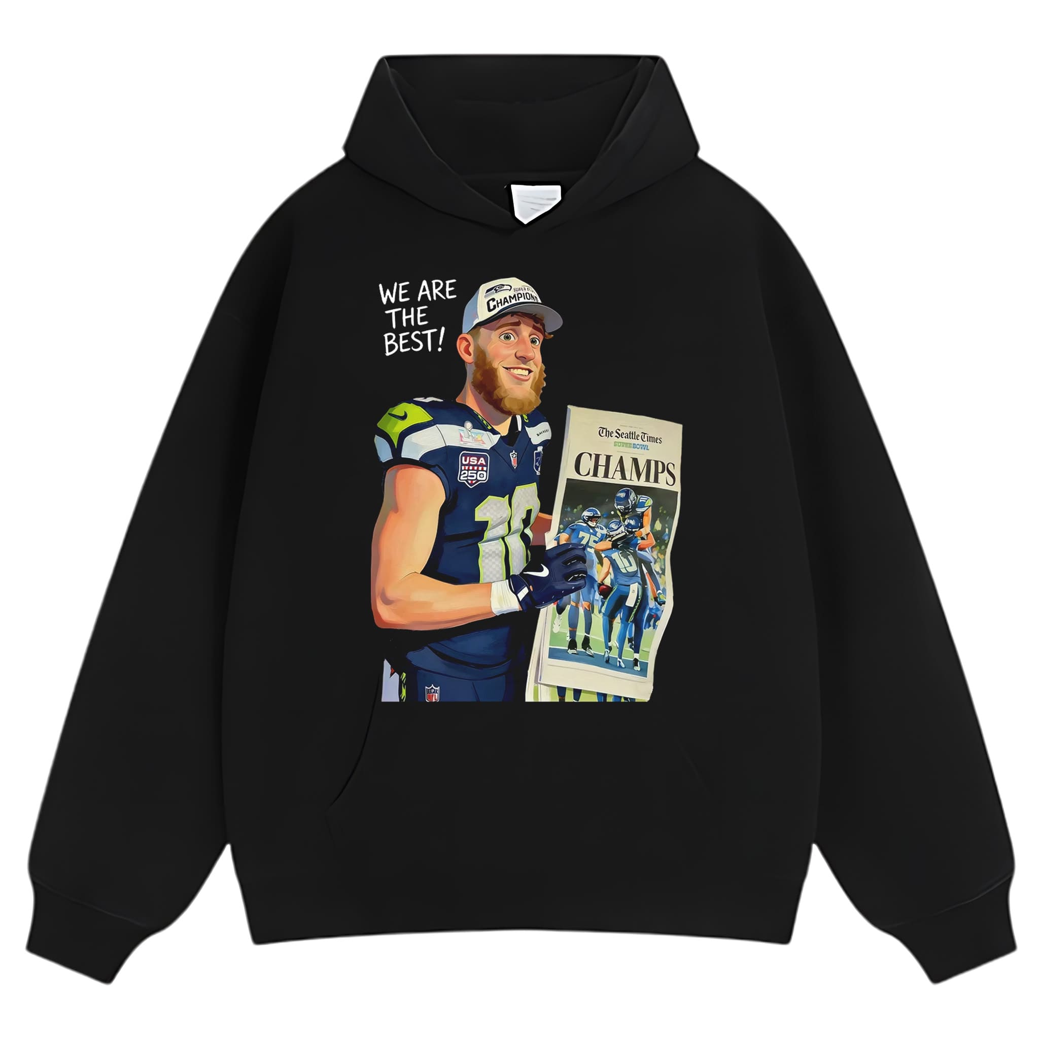 SEATTLE SEAHAWKS SUPER BOWL CHAMPIONS CYBORG GRAPHIC V1 TANK TOP & TEE & LONG SLEEVE & LAYERED LS & HOODIE