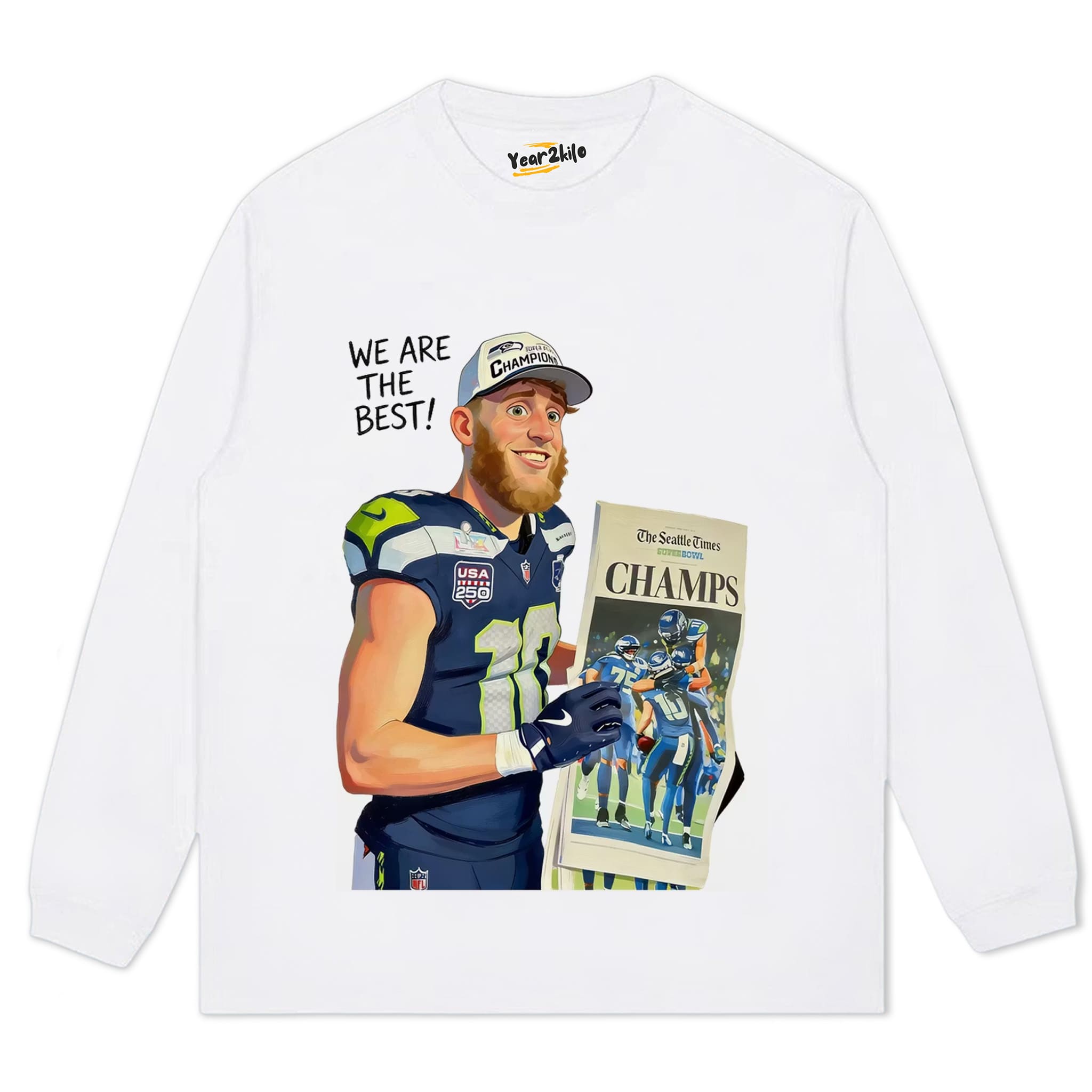 SEATTLE SEAHAWKS SUPER BOWL CHAMPIONS CYBORG GRAPHIC V1 TANK TOP & TEE & LONG SLEEVE & LAYERED LS & HOODIE