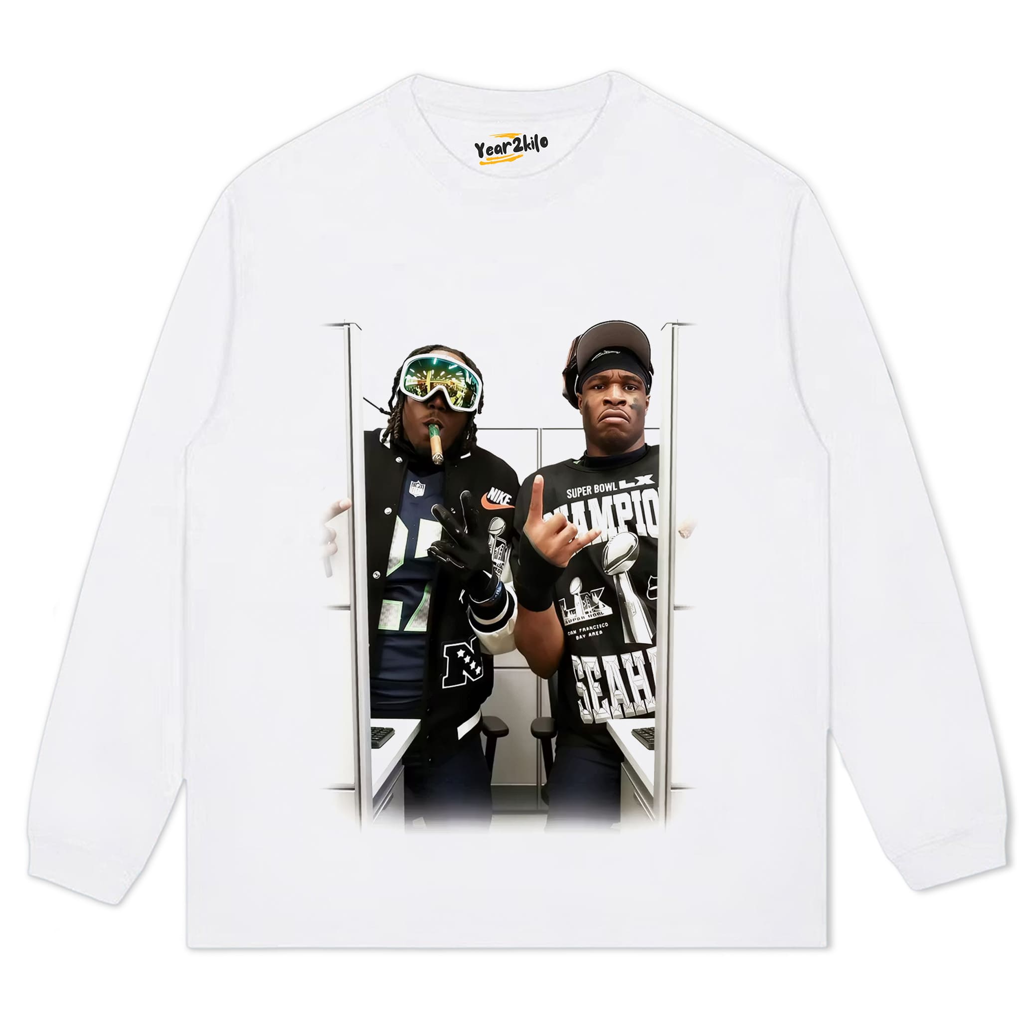 SEATTLE SEAHAWKS SUPER BOWL LX CHAMPIONS VINTAGE GRAPHIC TANK TOP & TEE & LONG SLEEVE & LAYERED LS & HOODIE