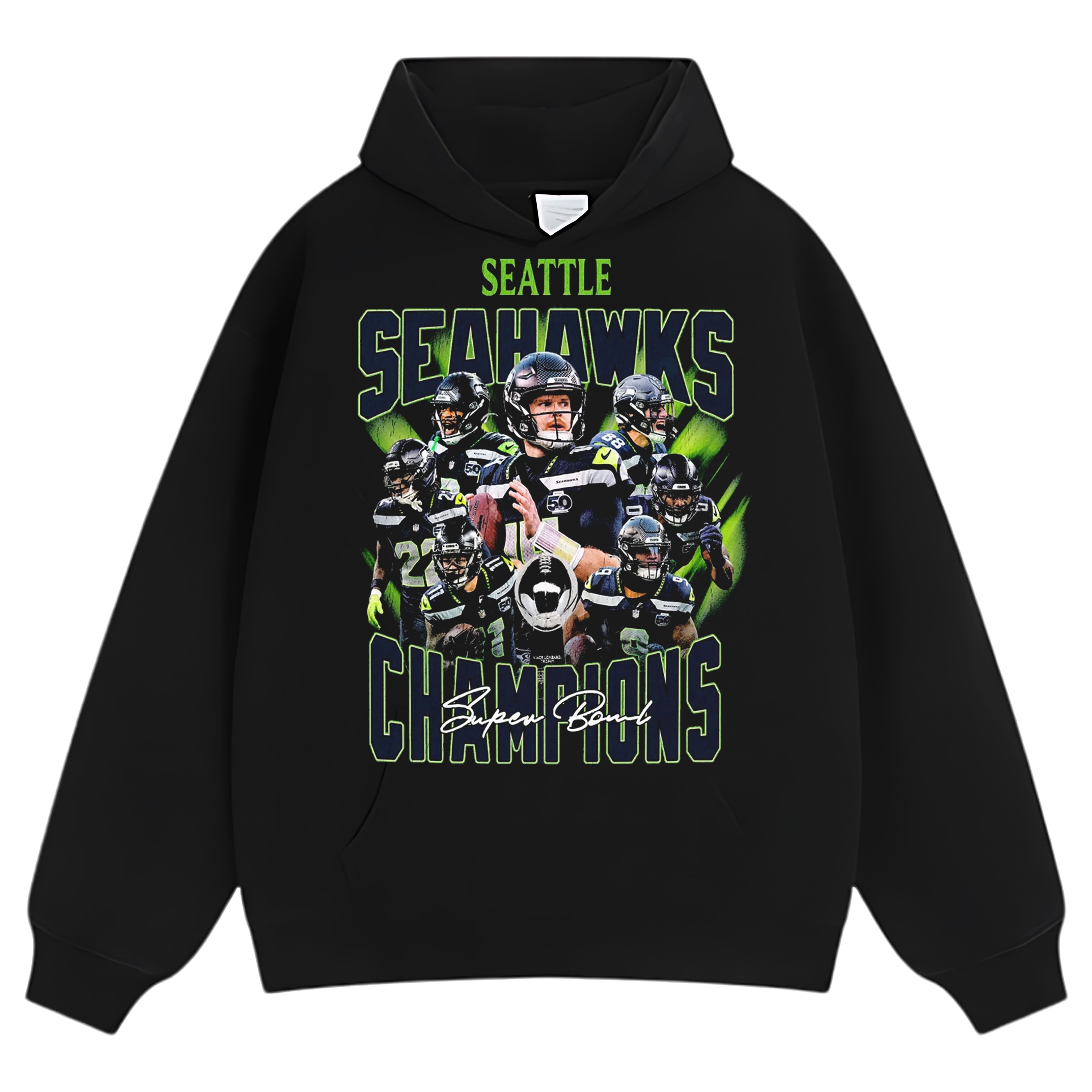 SEATTLE SEAHAWKS & SUPER BOWL LX CHAMPION TEE & LS & HOODIE