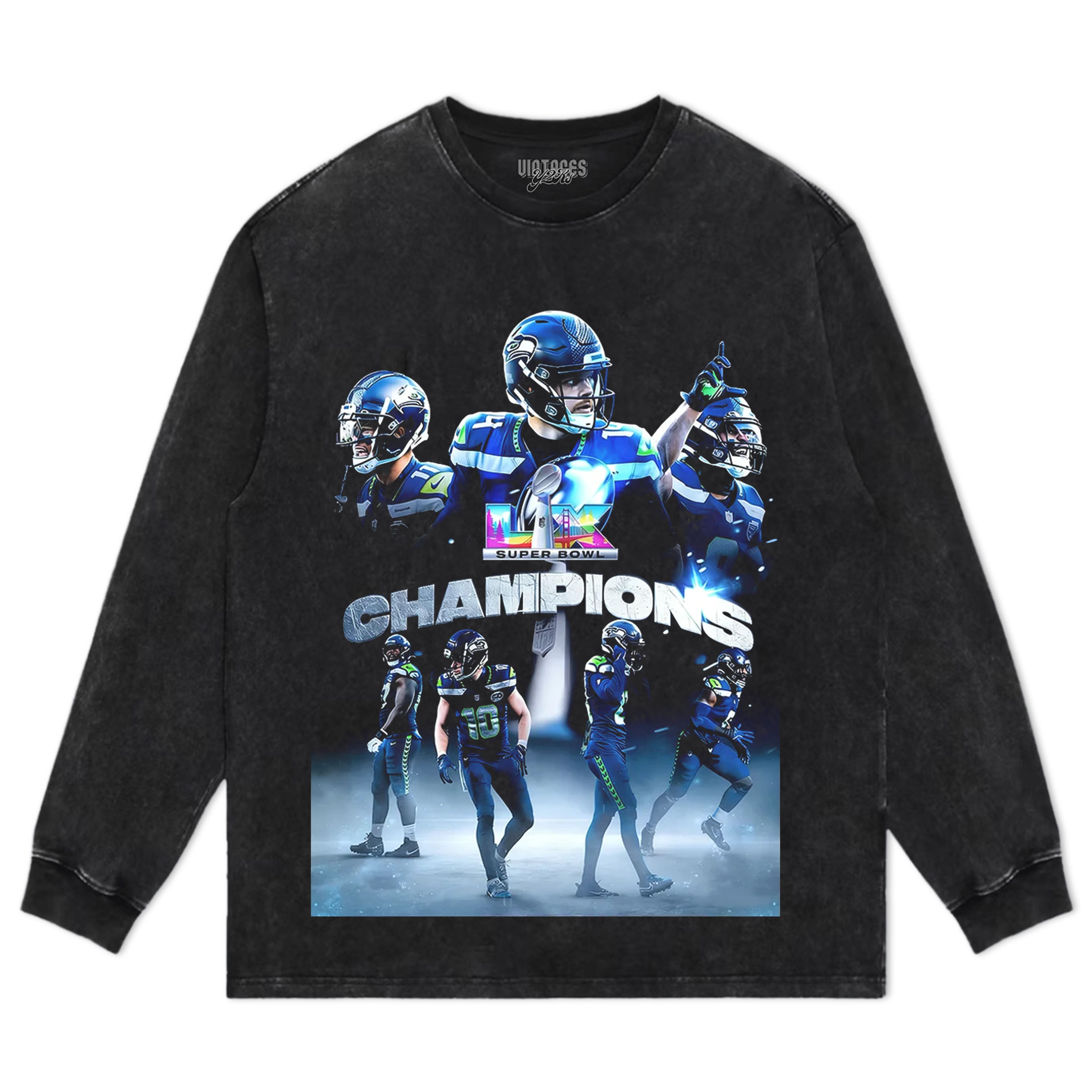 SEATTLE SEAHAWKS & SUPER BOWL LX CHAMPION V4 TEE & LS & HOODIE