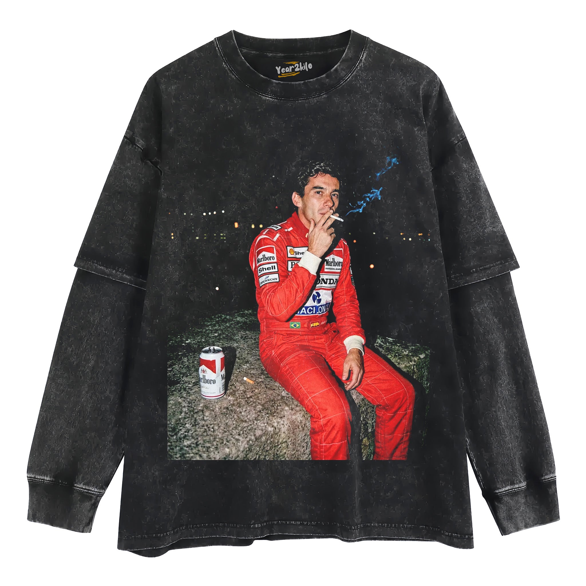 SENNA F1 LEGEND VQ TANK TOP & TEE & LONG SLEEVE & LAYERED LS & HOODIE