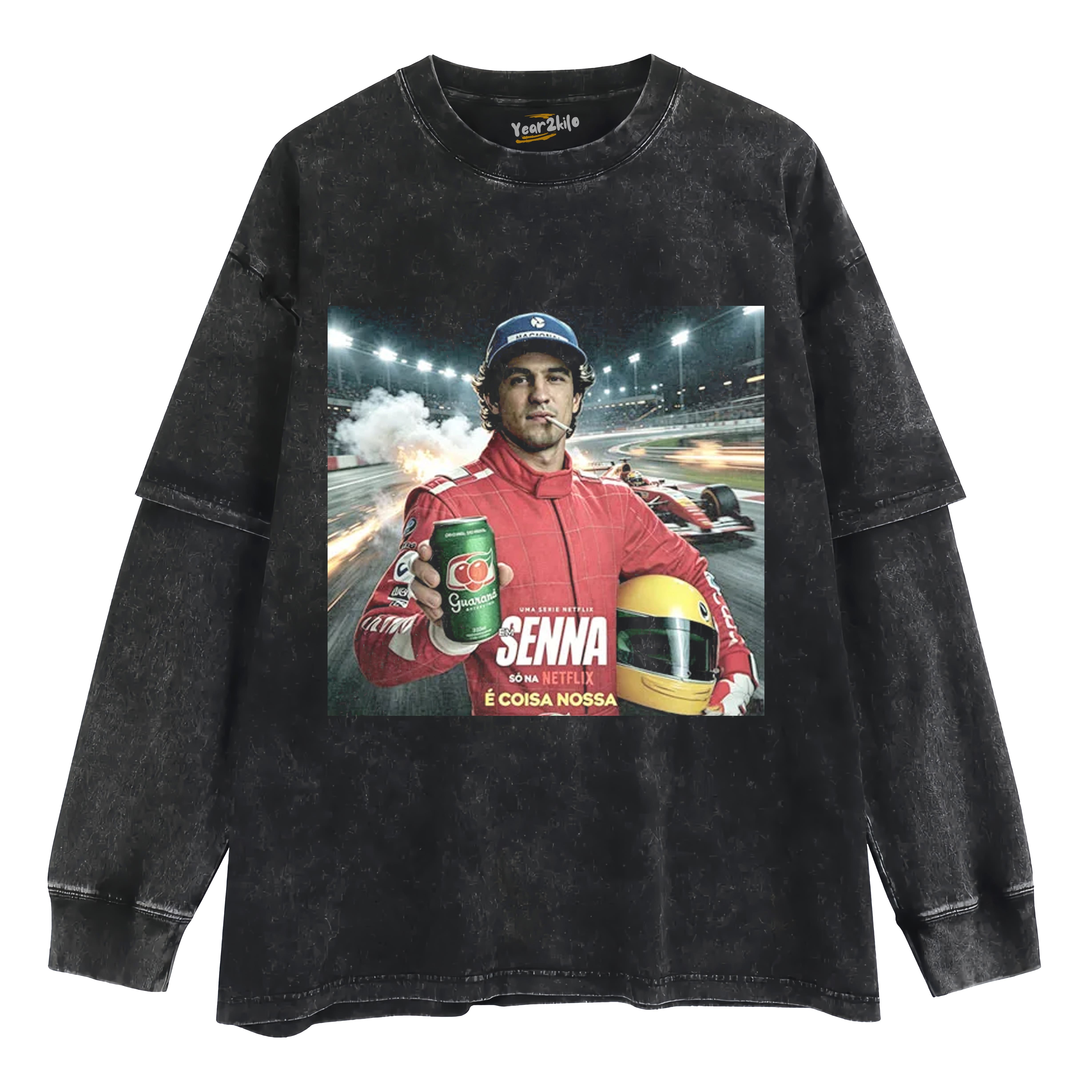 SENNA F1 LEGEND V1 TANK TOP & TEE & LONG SLEEVE & LAYERED LS & HOODIE