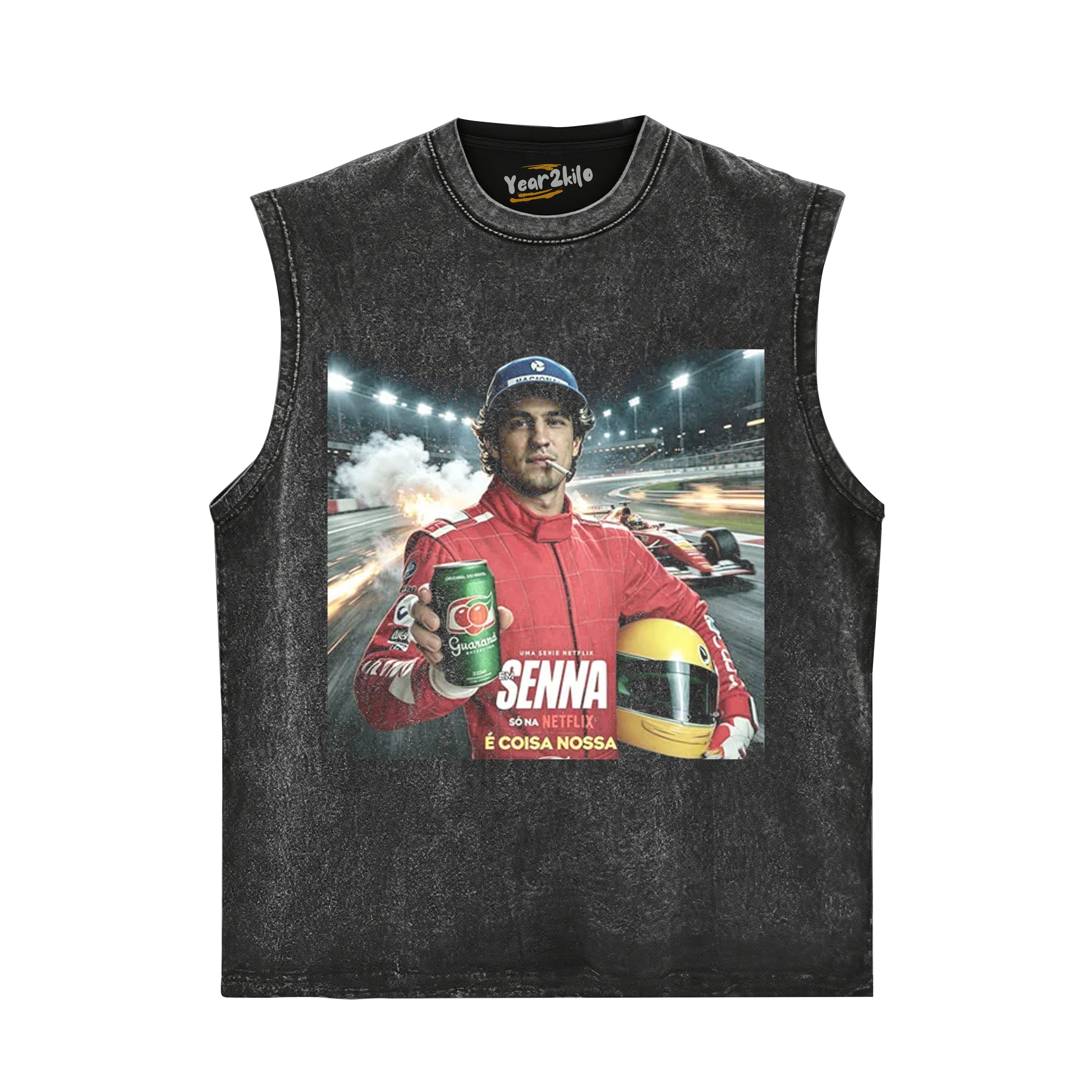 SENNA F1 LEGEND V1 TANK TOP & TEE & LONG SLEEVE & LAYERED LS & HOODIE