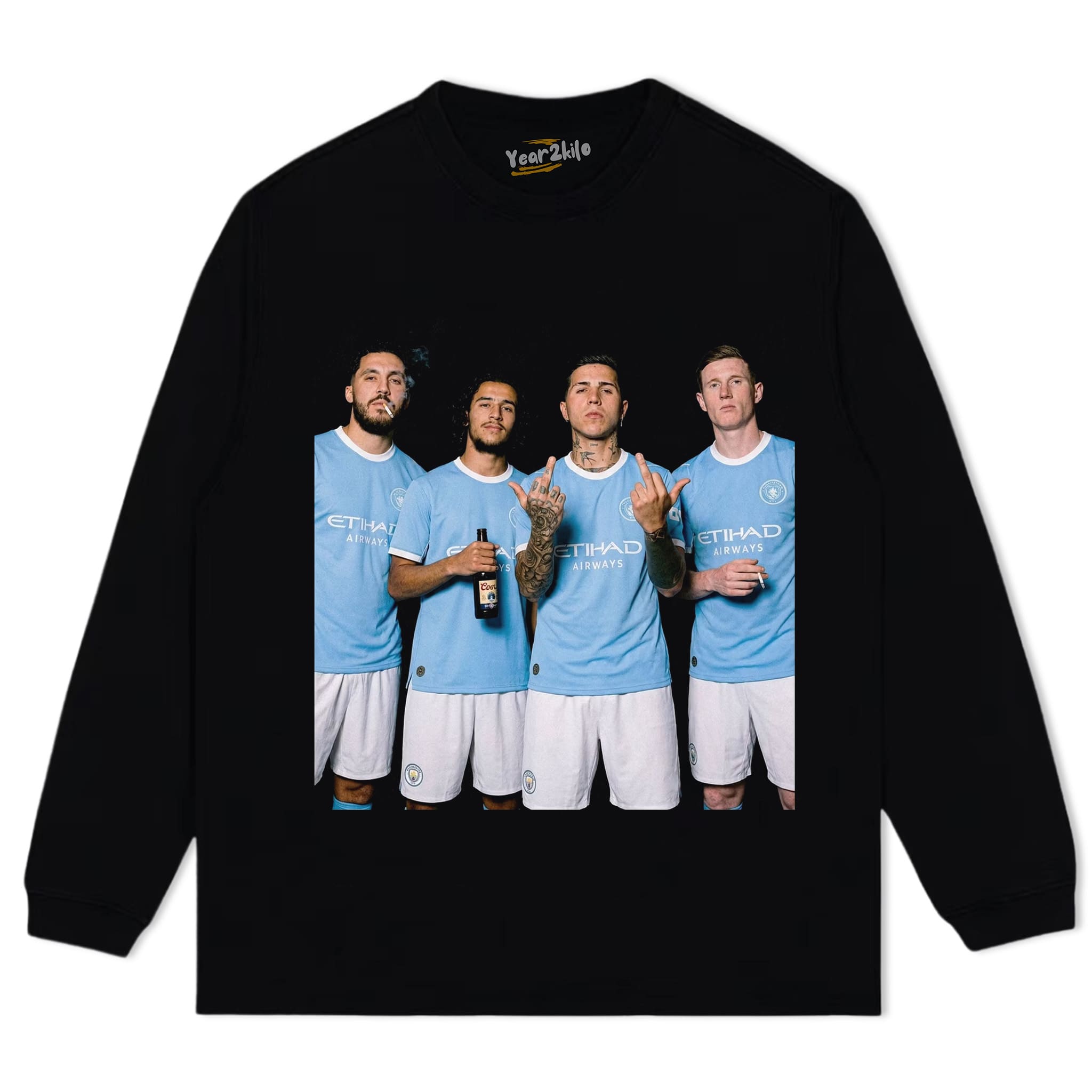 SERGIO AGÜERO & PHIL FODEN & ENZO FERNÁNDEZ & KEVIN DE BRUYNE MAN CITY TANK TOP & TEE & LONG SLEEVE & LAYERED LS & HOODIE