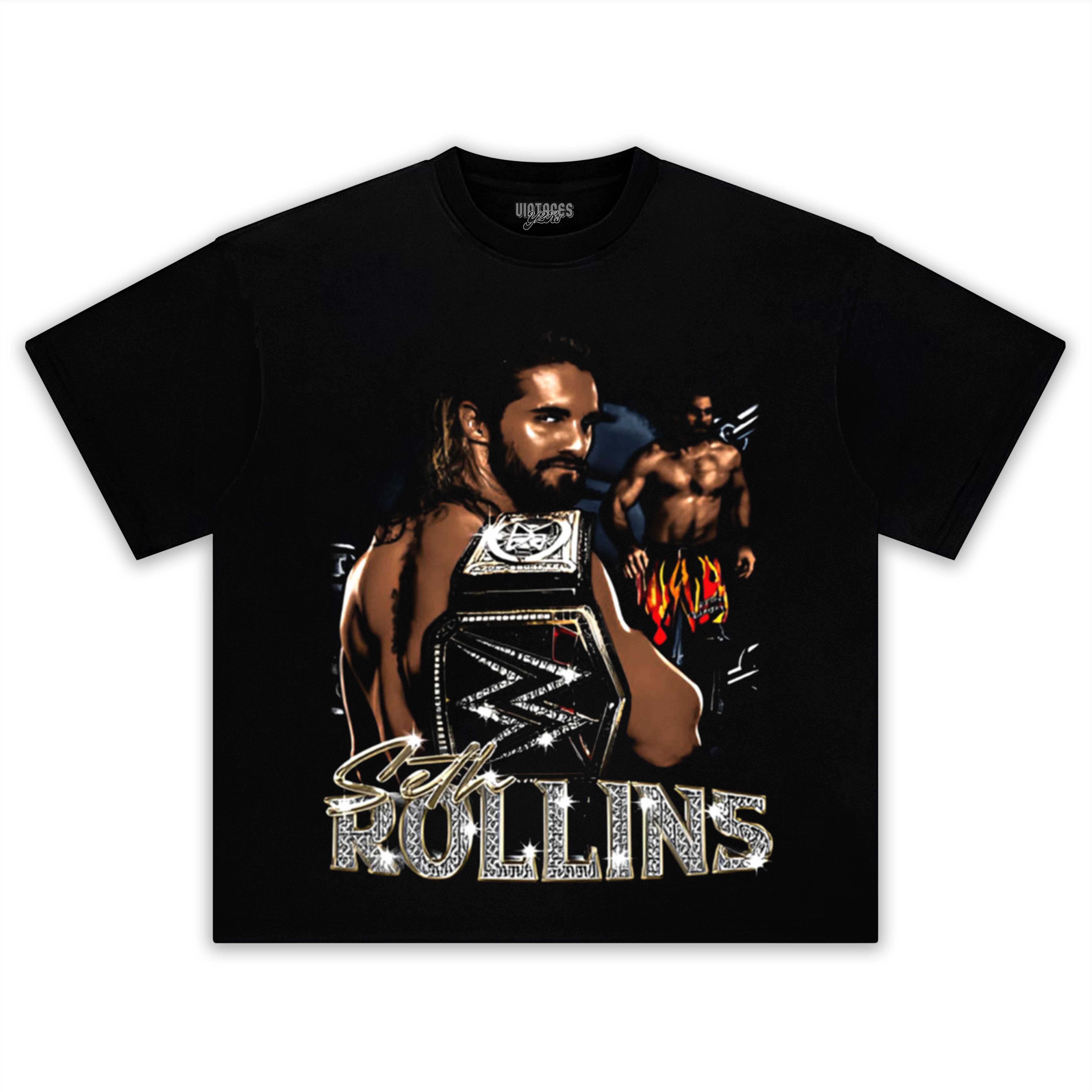 SETH ROLLINS VINTAGE COLLAGE TEE & LS & HOODIE