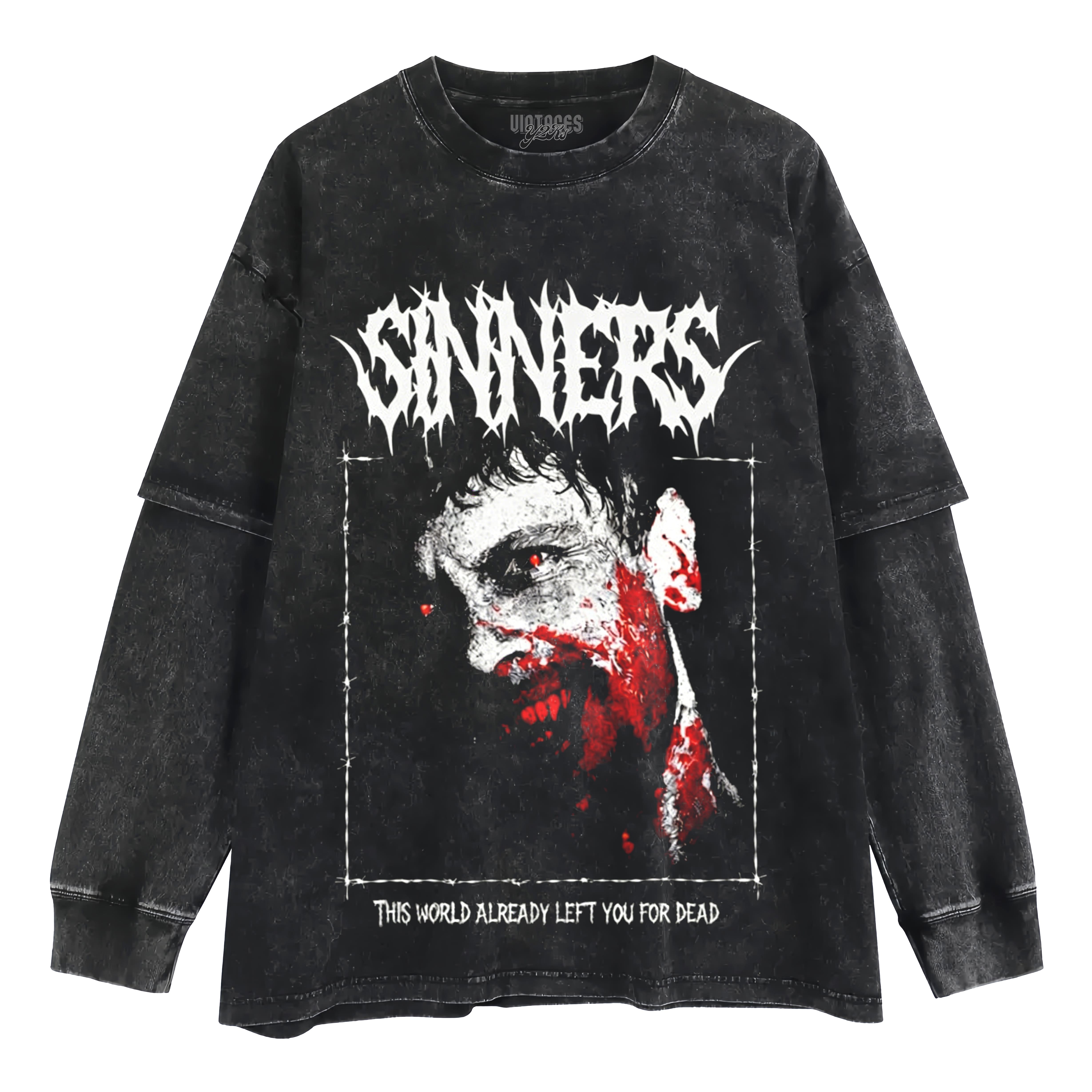 SINNERS DANCE WITH THE DEVIL REMMICK LAYERED LONG SLEEVE