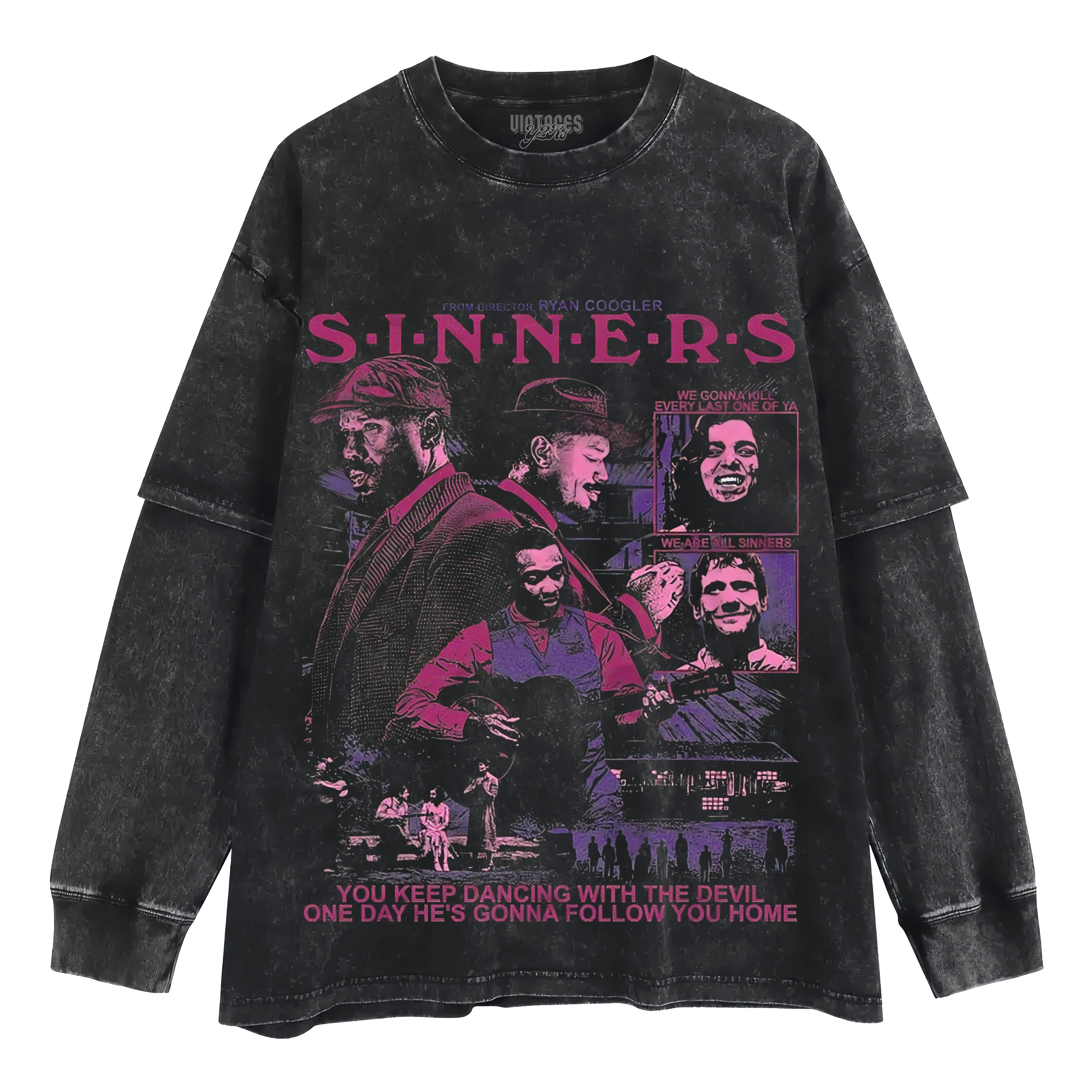 SINNERS MOVIE LAYERED LONG SLEEVE
