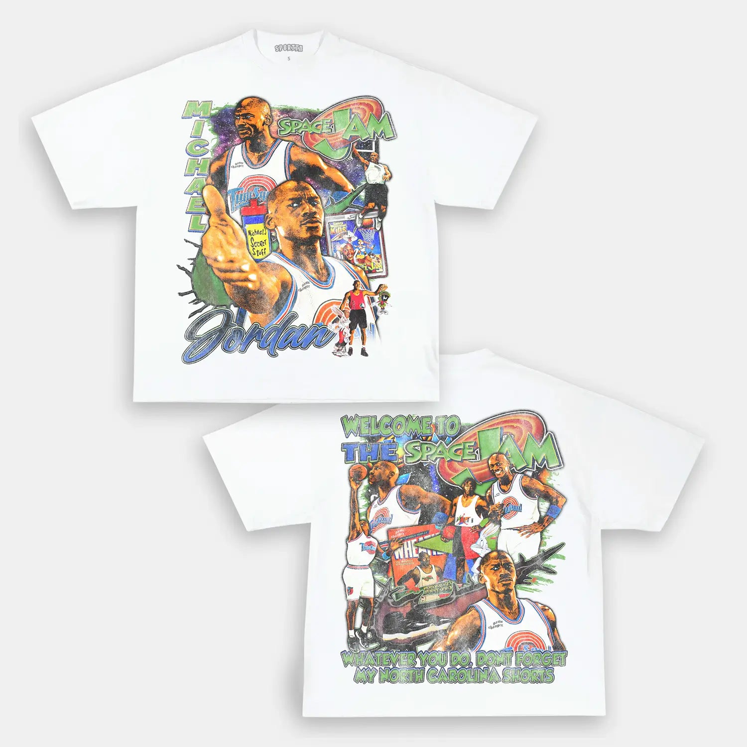 SPACE JAM JORDAN TEE - Y2K VINTAGES
