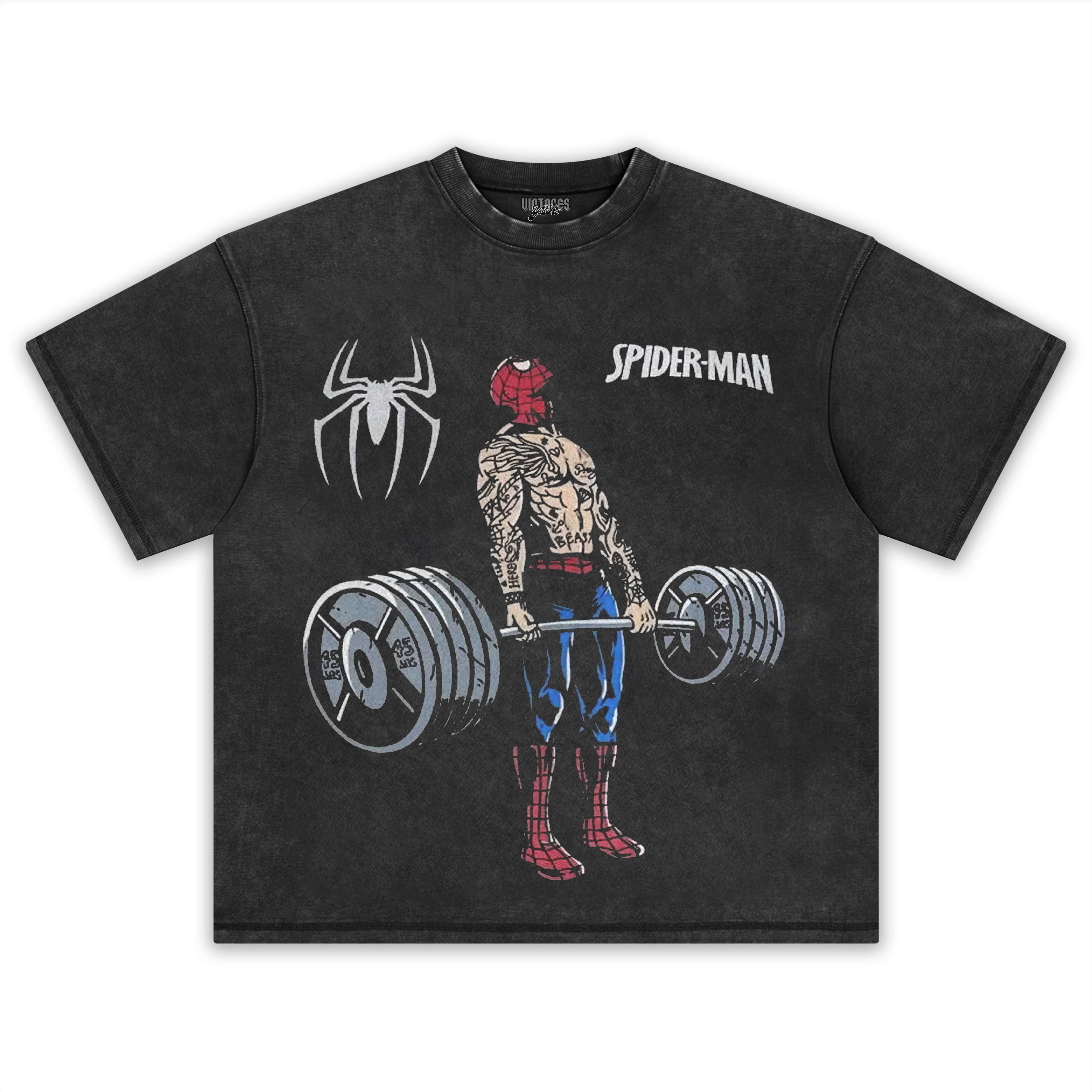 SPIDER MAN GYM-WORKOUT TEE & LS & HOODIE