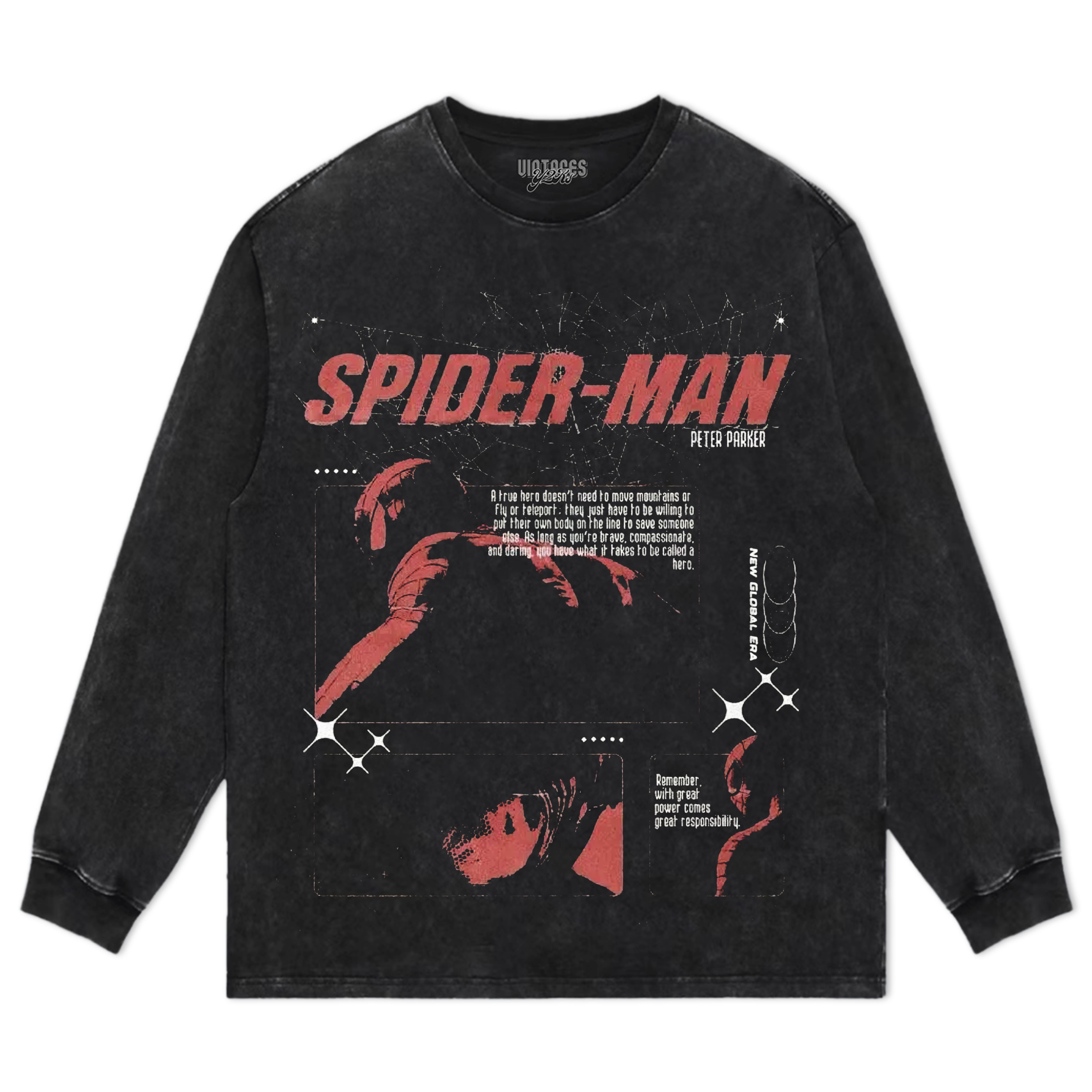SPIDER MAN VINTAGE TEE & LS & HOODIE