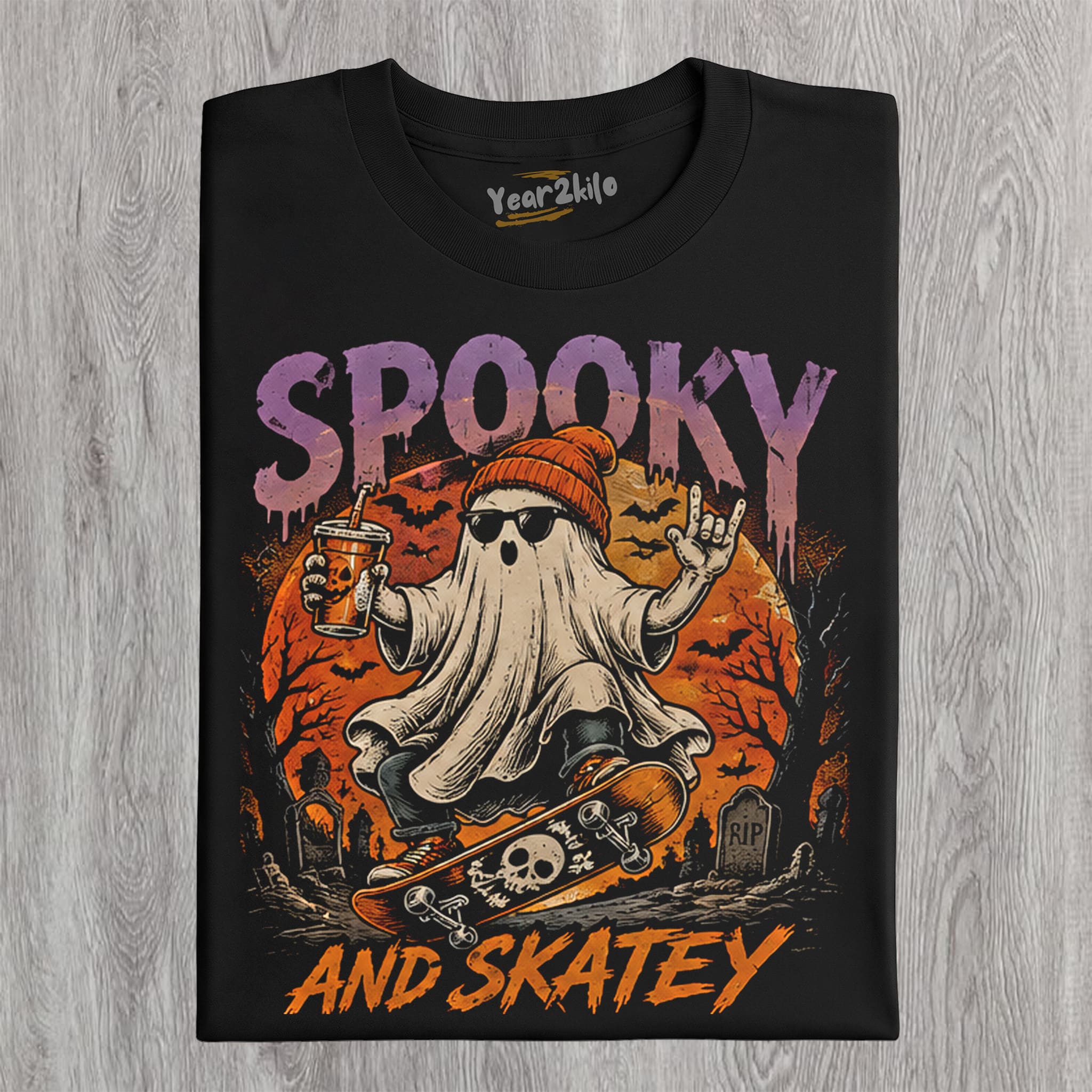 SPOOKY AND SKATEY TANK TOP & TEE & LONG SLEEVE & LAYERED LS & HOODIE