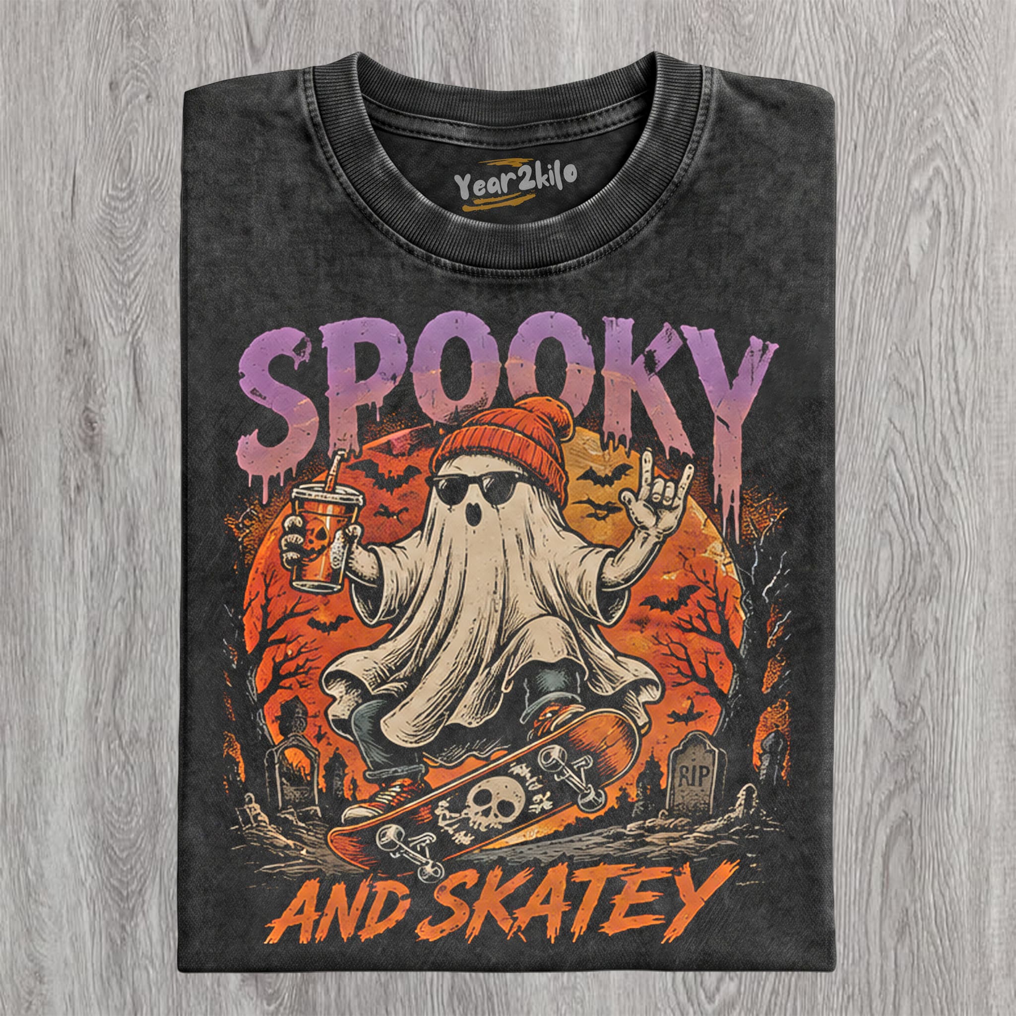 SPOOKY AND SKATEY TANK TOP & TEE & LONG SLEEVE & LAYERED LS & HOODIE
