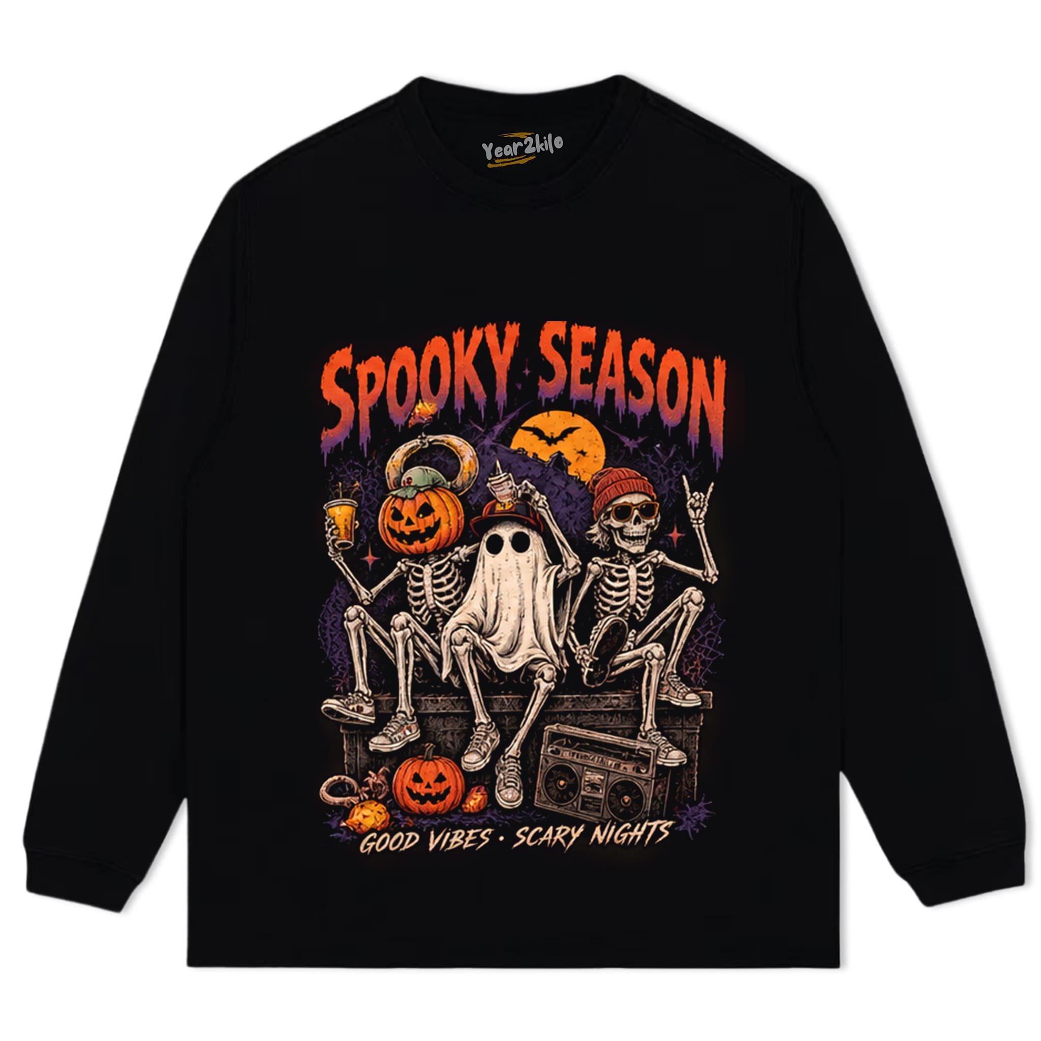 SPOOKY SEASON HALLOWEEN TANK TOP & TEE & LONG SLEEVE & LAYERED LS & HOODIE
