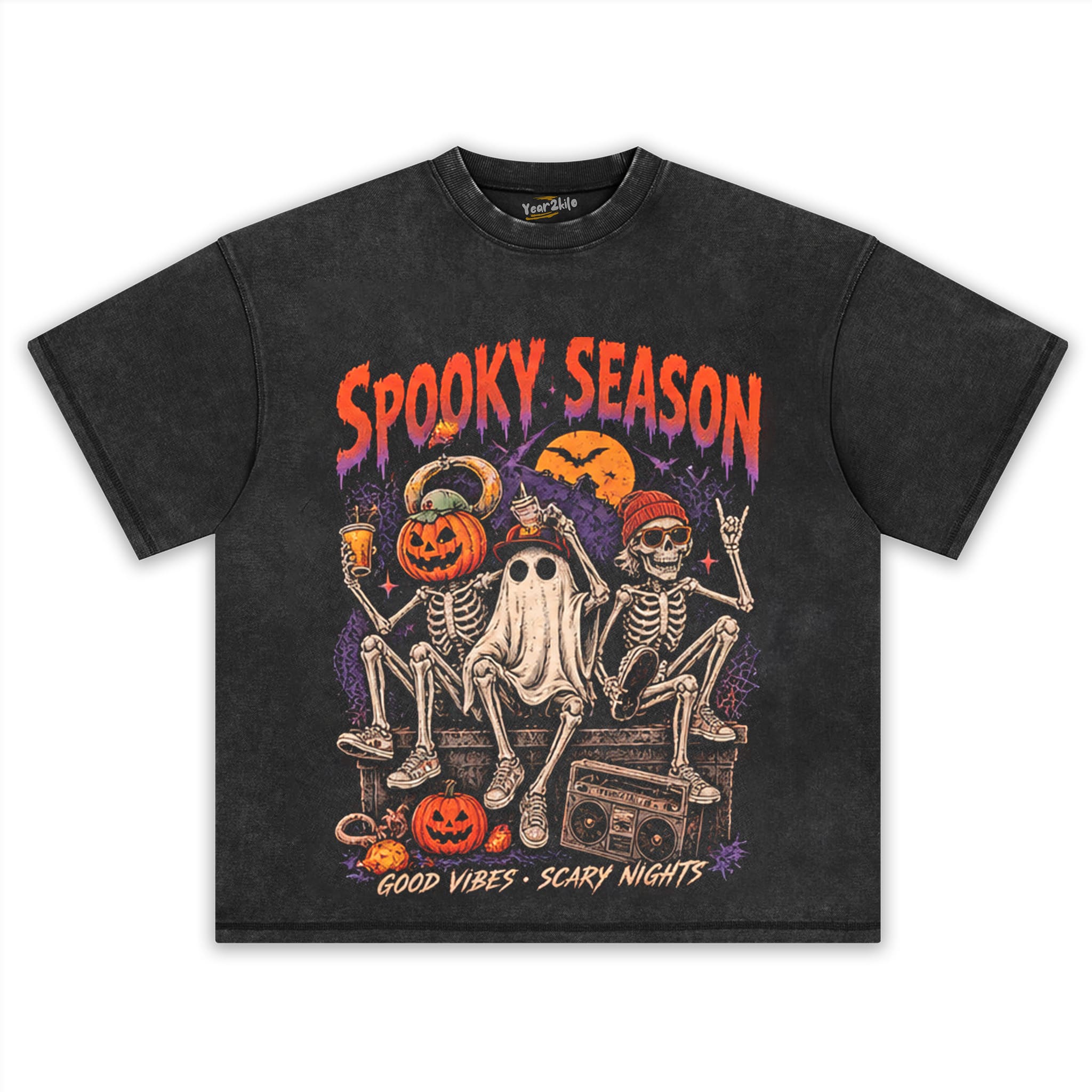 SPOOKY SEASON HALLOWEEN TANK TOP & TEE & LONG SLEEVE & LAYERED LS & HOODIE