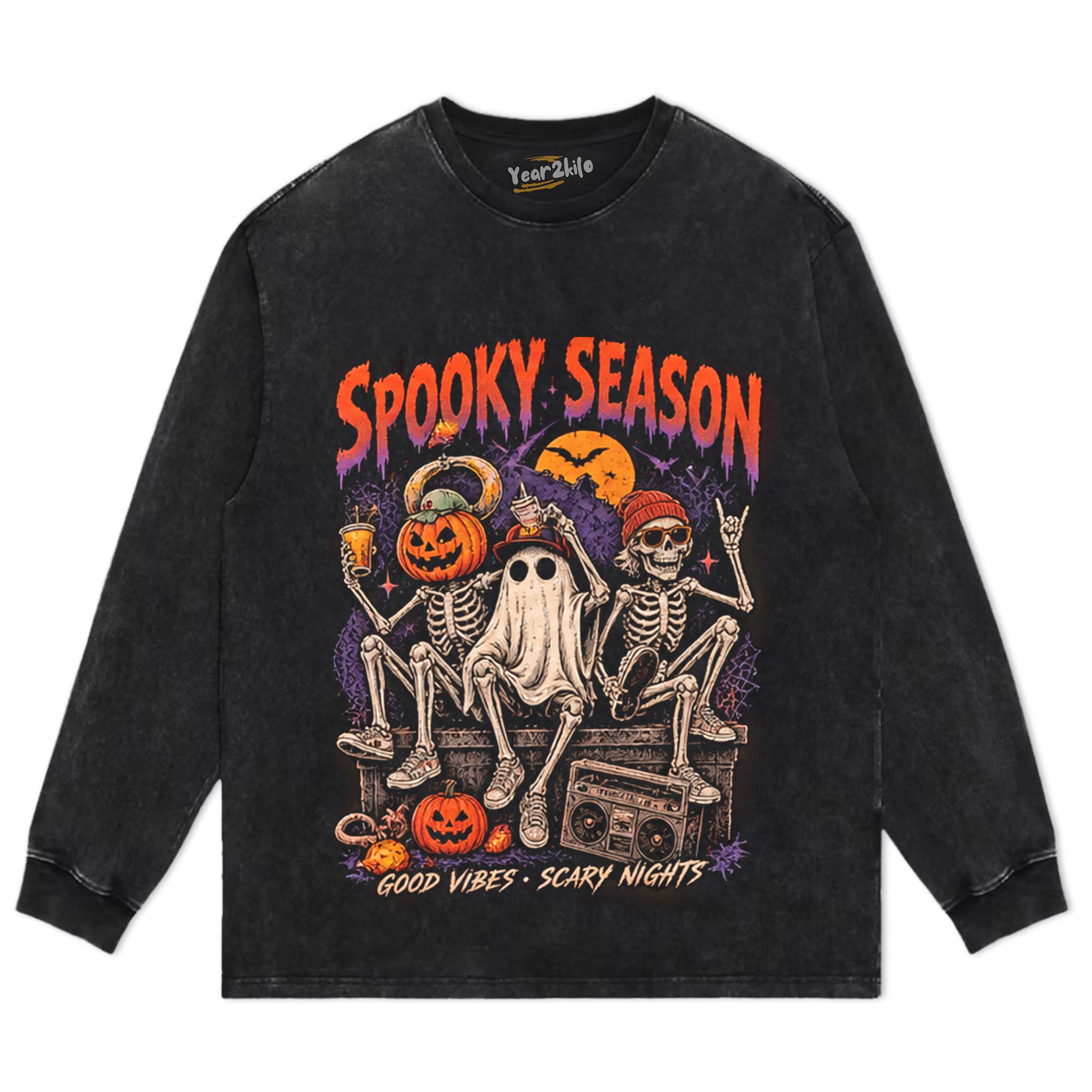 SPOOKY SEASON HALLOWEEN TANK TOP & TEE & LONG SLEEVE & LAYERED LS & HOODIE