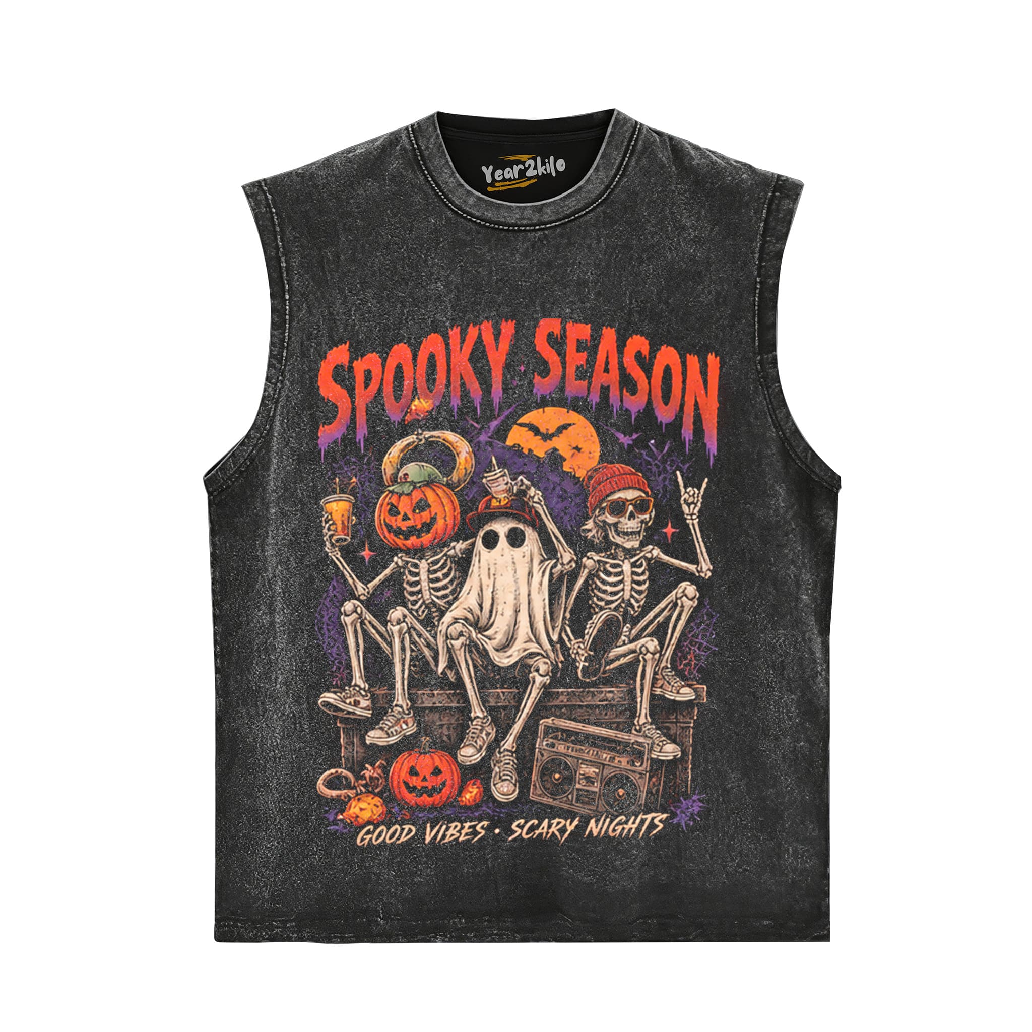 SPOOKY SEASON HALLOWEEN TANK TOP & TEE & LONG SLEEVE & LAYERED LS & HOODIE