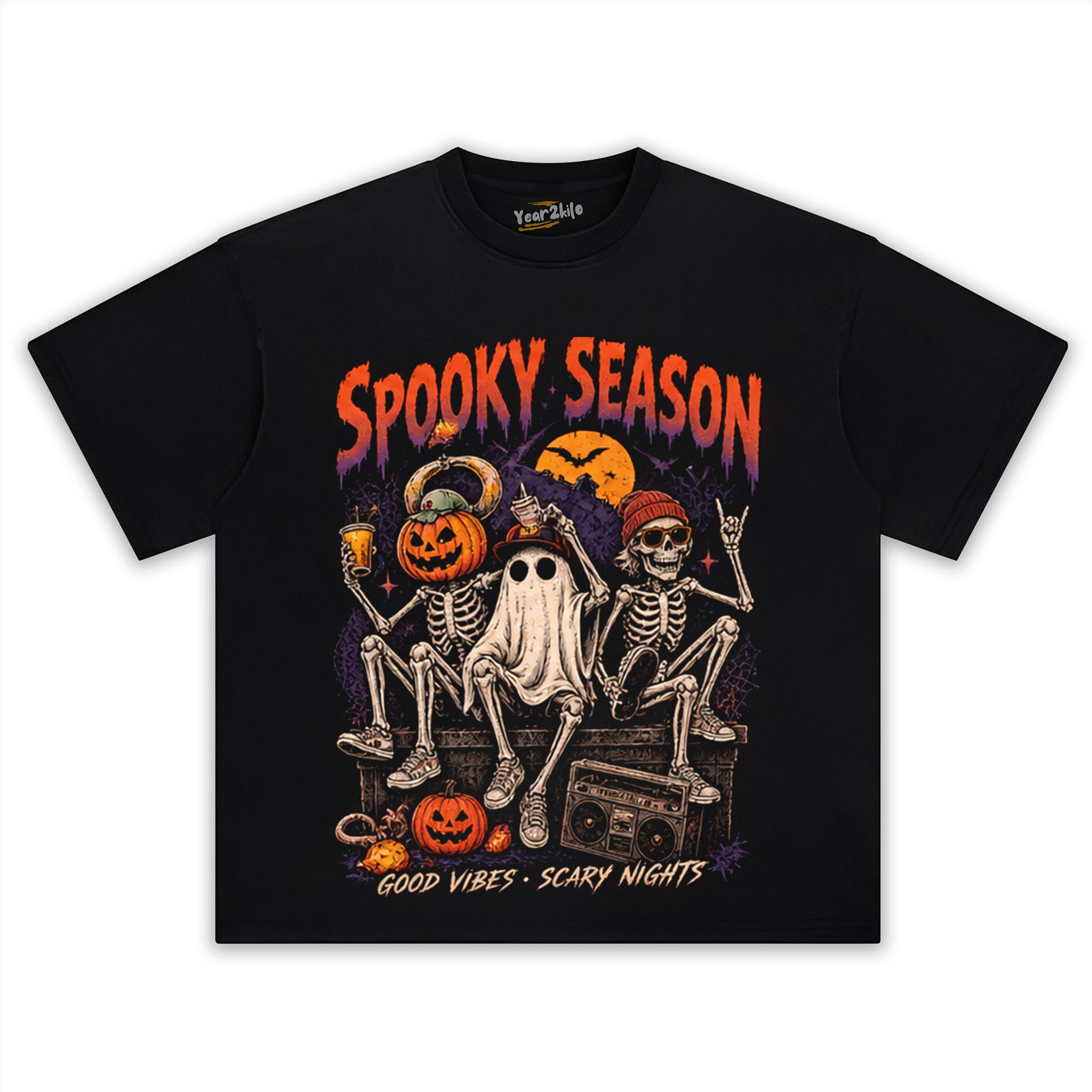 SPOOKY SEASON HALLOWEEN TANK TOP & TEE & LONG SLEEVE & LAYERED LS & HOODIE