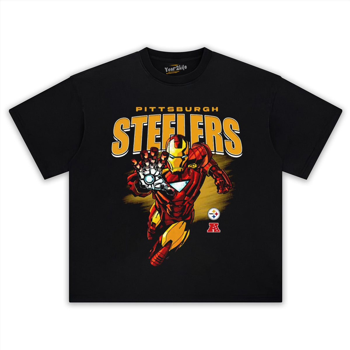 STEELERS X IRON MAN TANK TOP & TEE & LONG SLEEVE & LAYERED LS & HOODIE