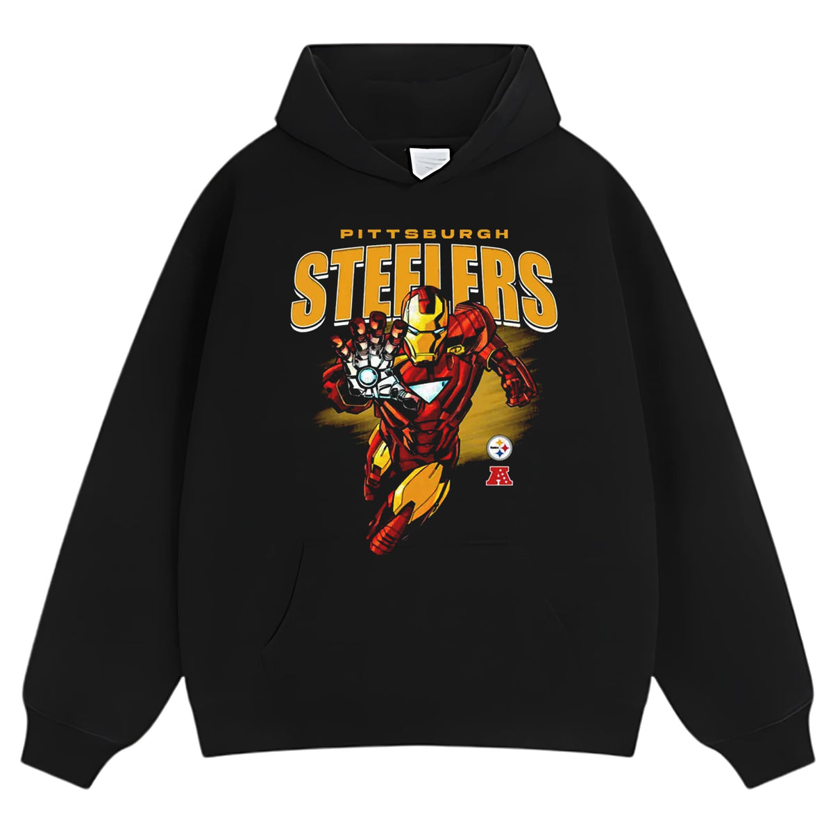 STEELERS X IRON MAN TANK TOP & TEE & LONG SLEEVE & LAYERED LS & HOODIE