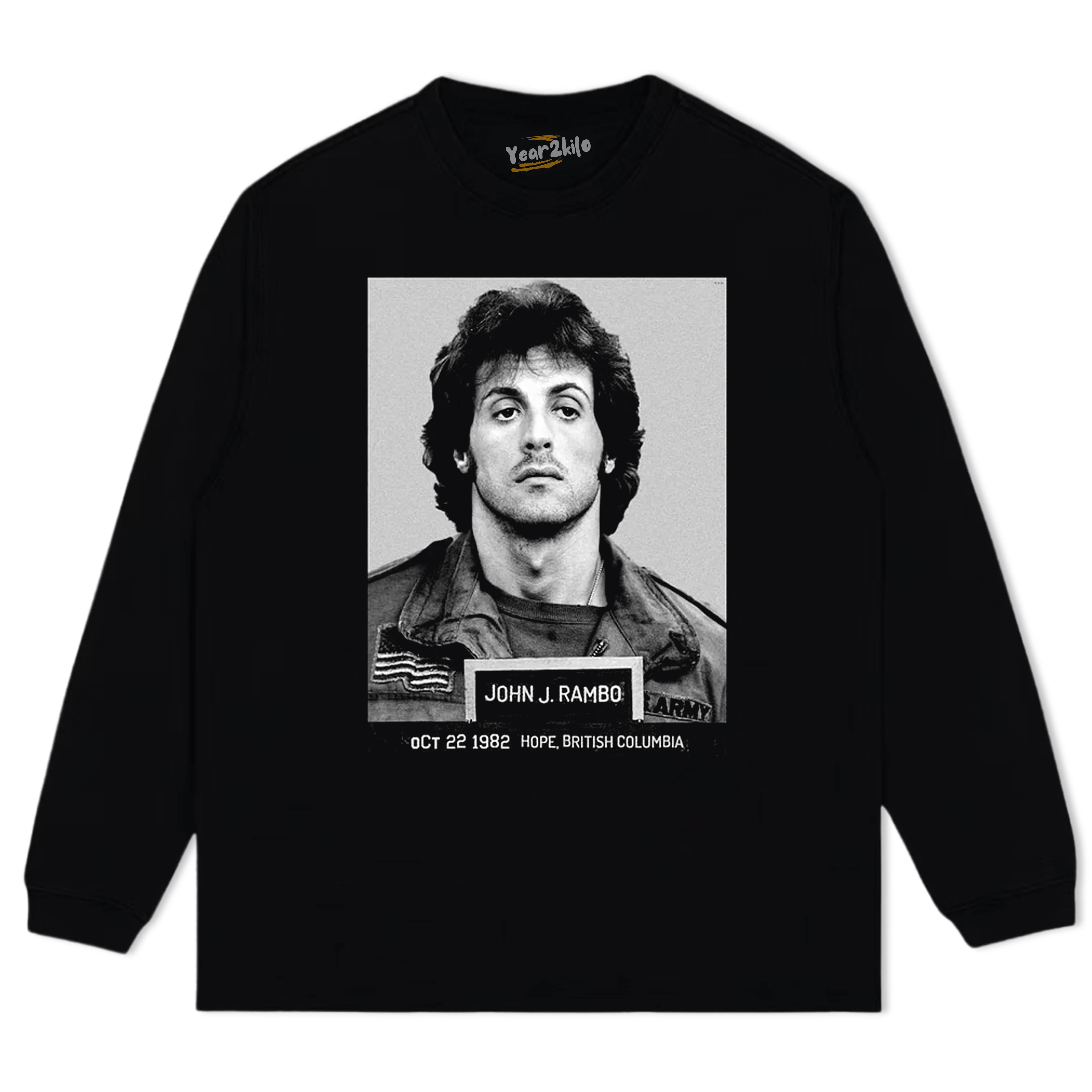 SYLVESTER STALLONE & FIRST BLOOD TEE & LS & HOODIE